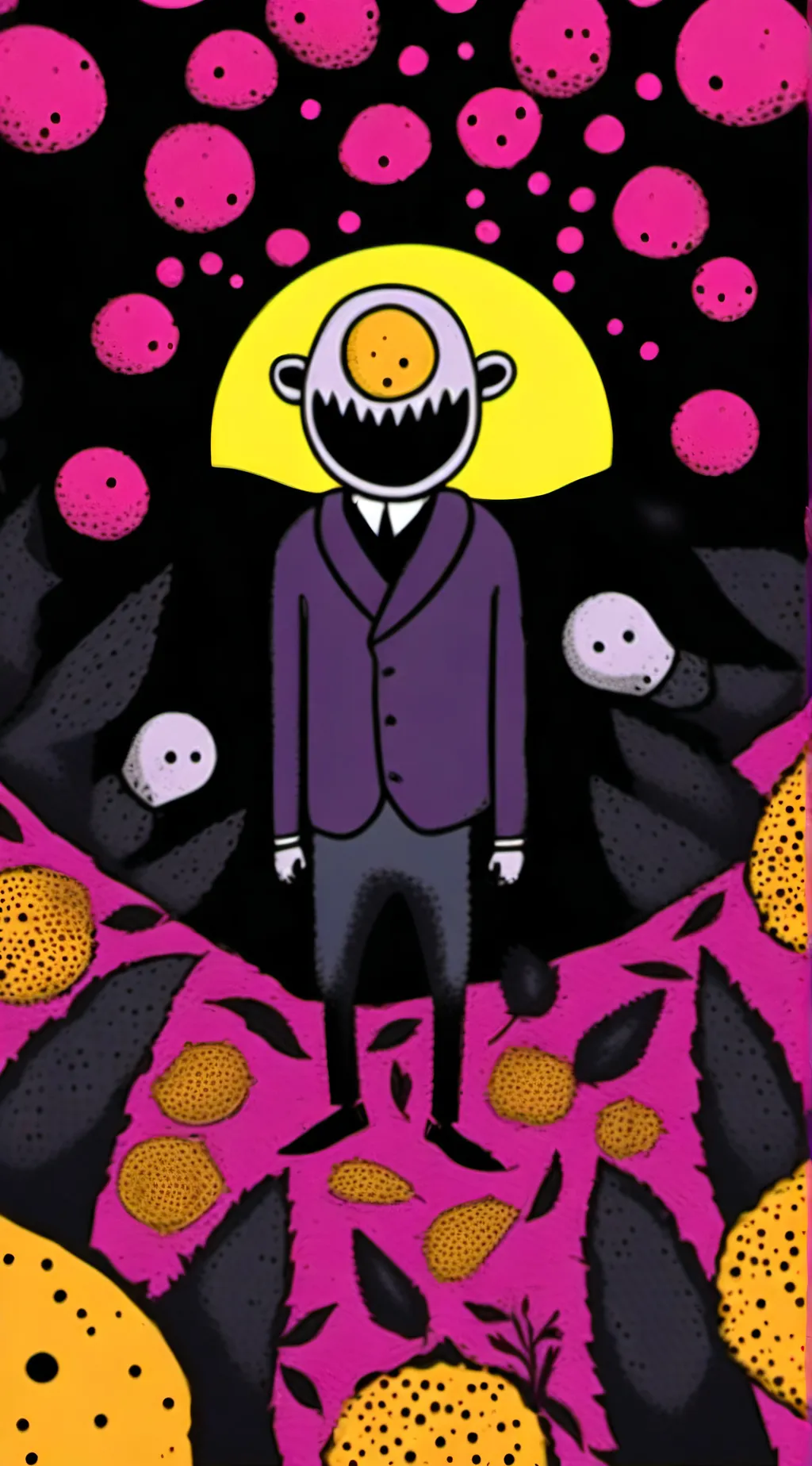 ai character: lemon demon   background
