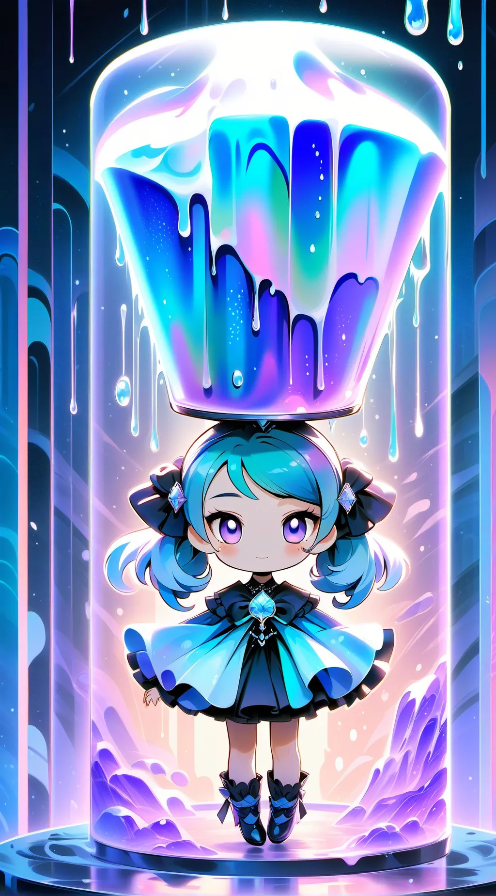 ai character: Creepy doll(2) background