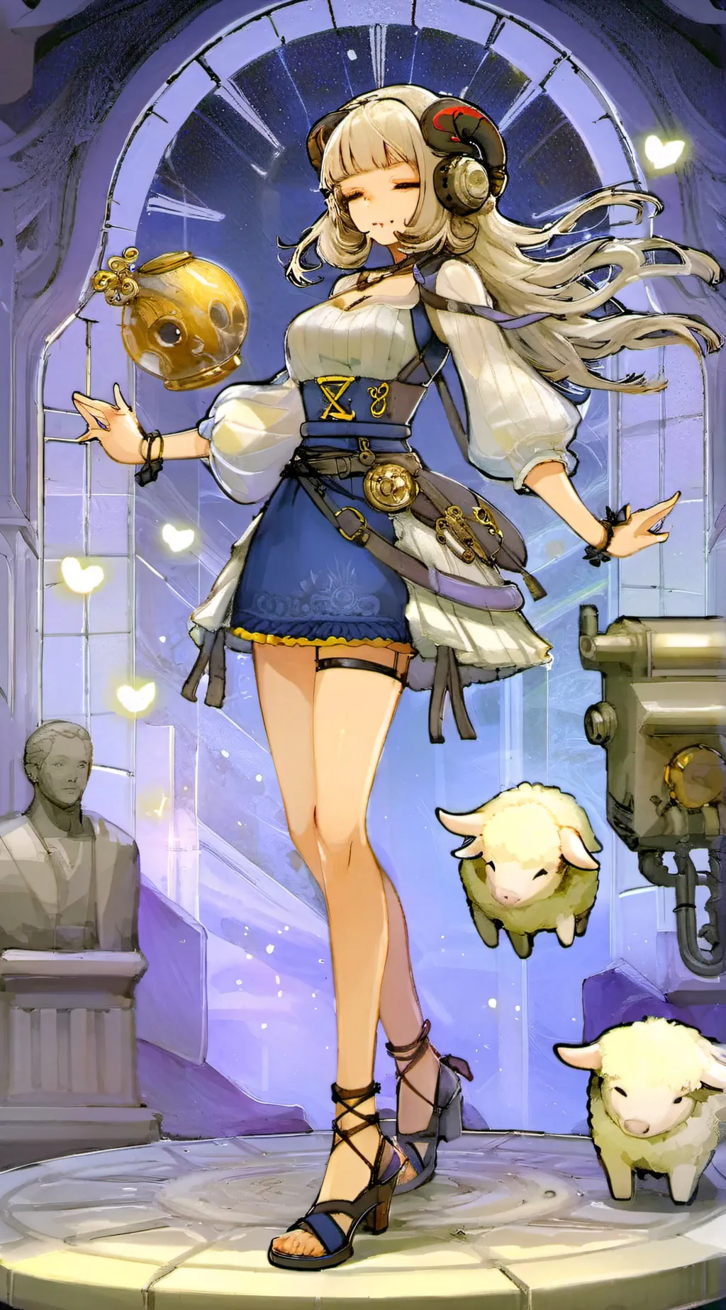 ai character: Luna background