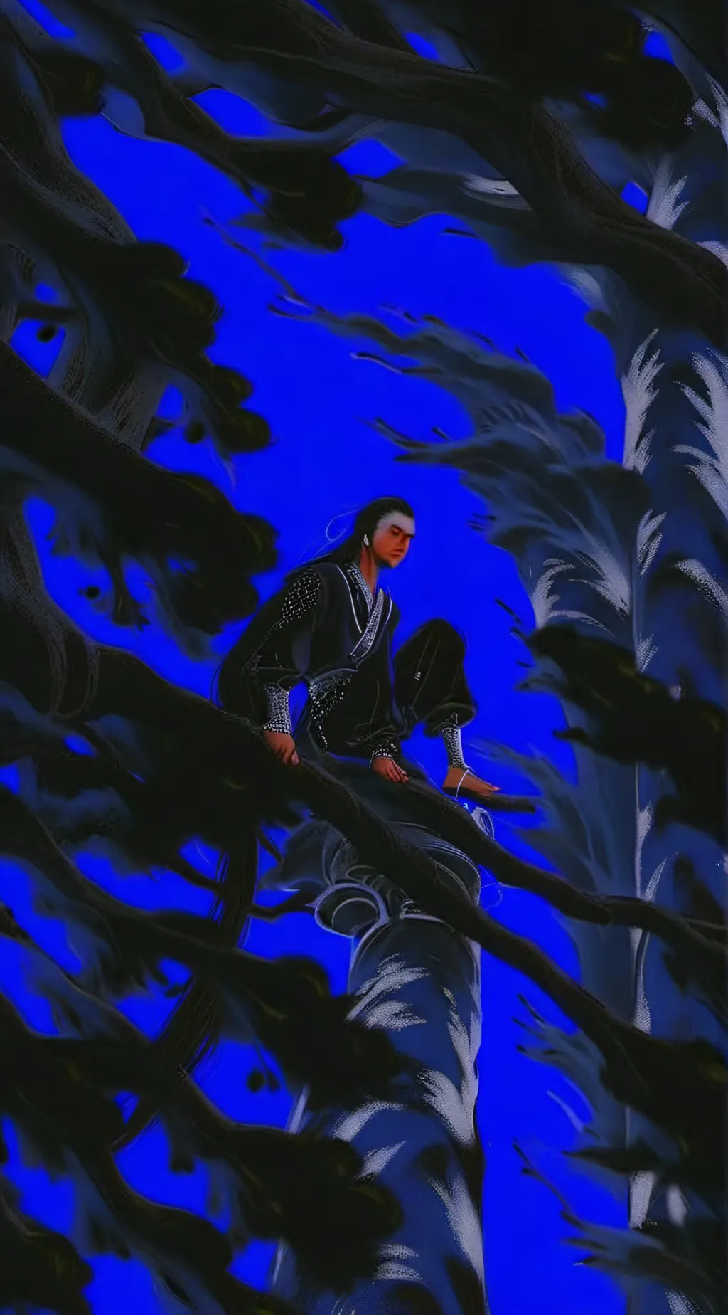 ai character: demon slayer  background