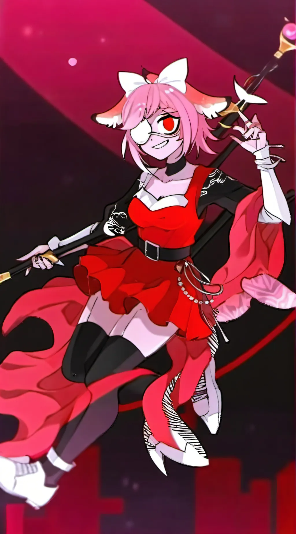 ai character: cherry bomb background
