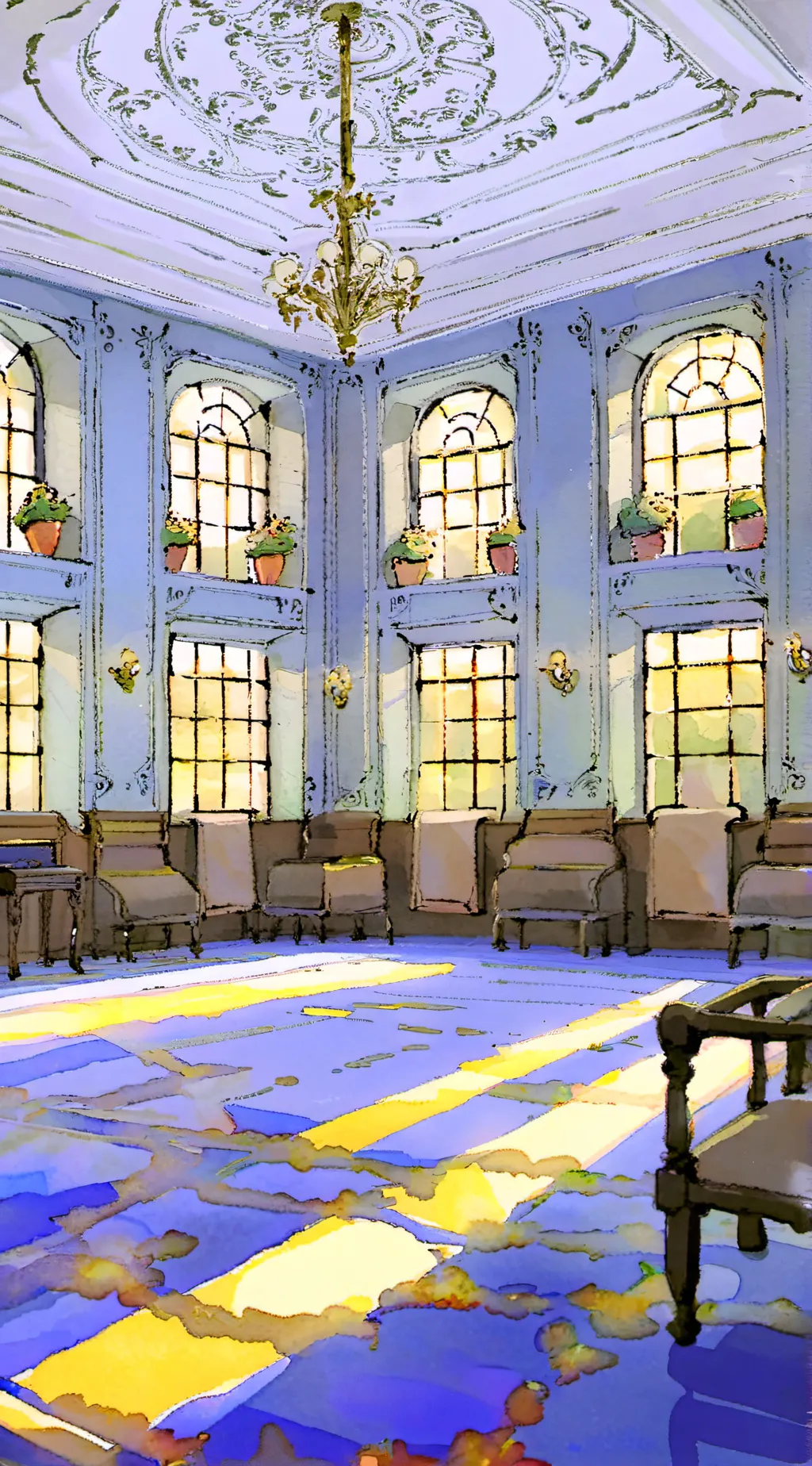 ai character: hb wedding background