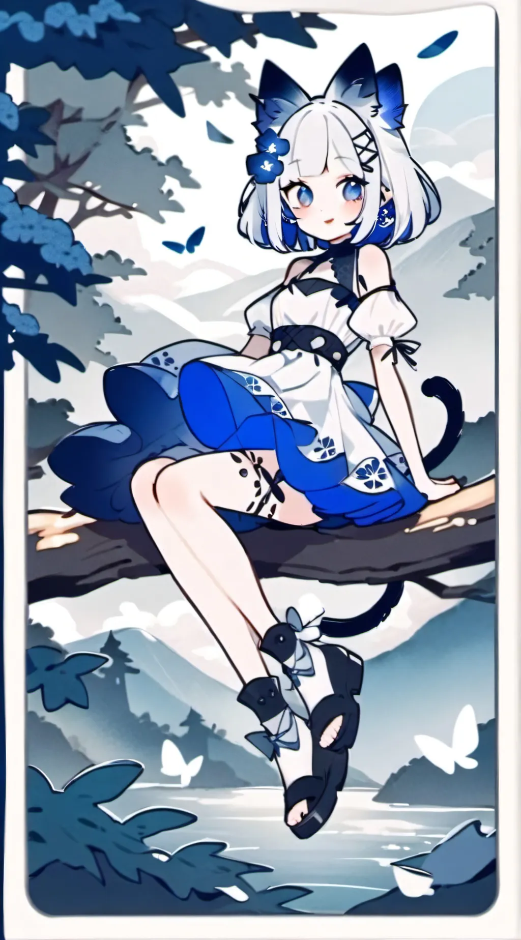 ai character: Kny hashira background