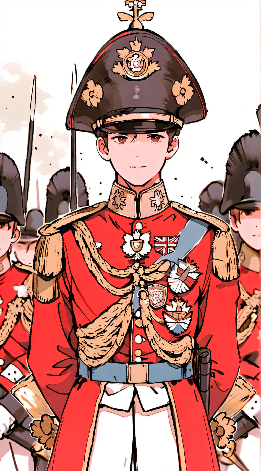 ai character: Royal guard 🇬🇧 background