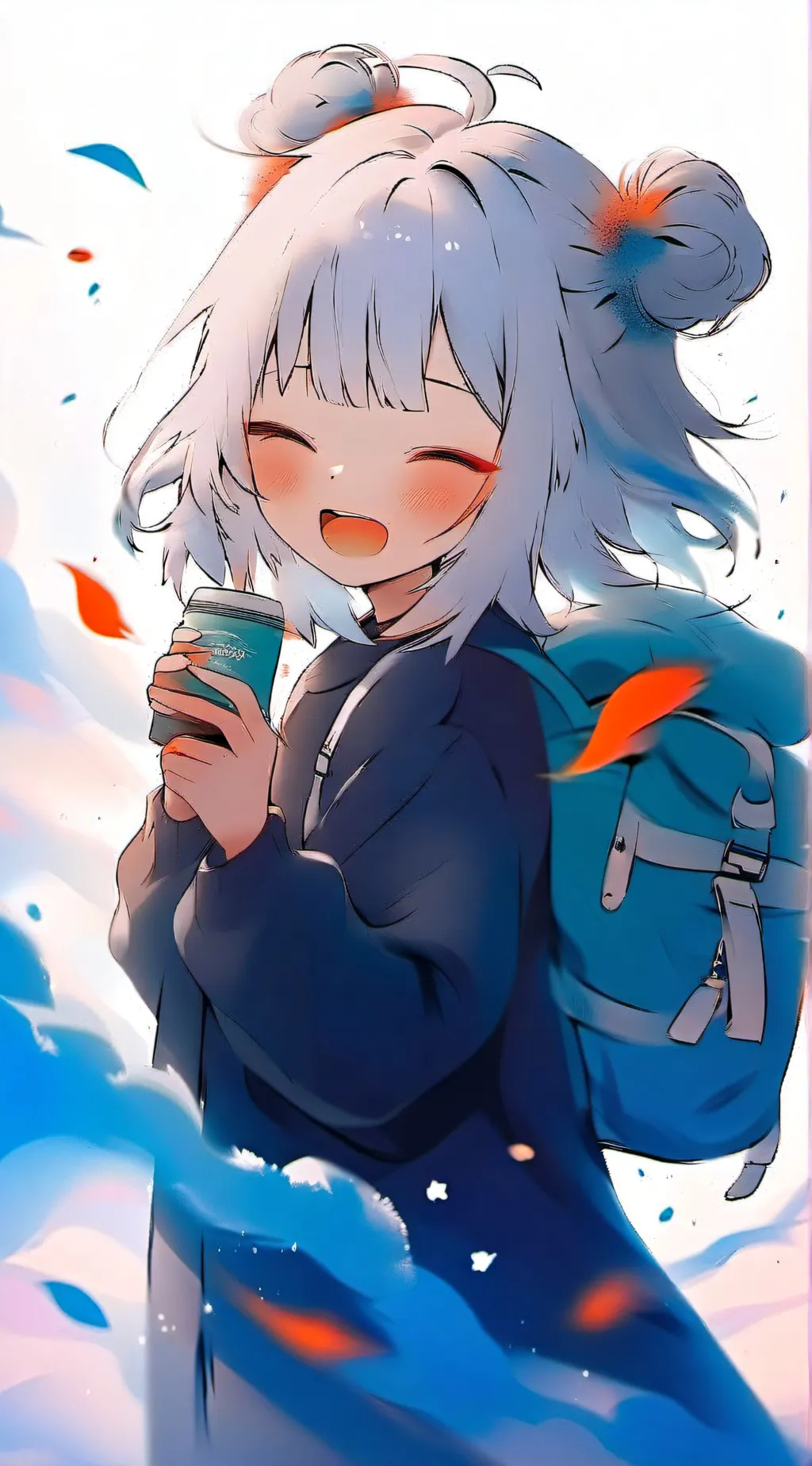 ai character: MHA x Gura background