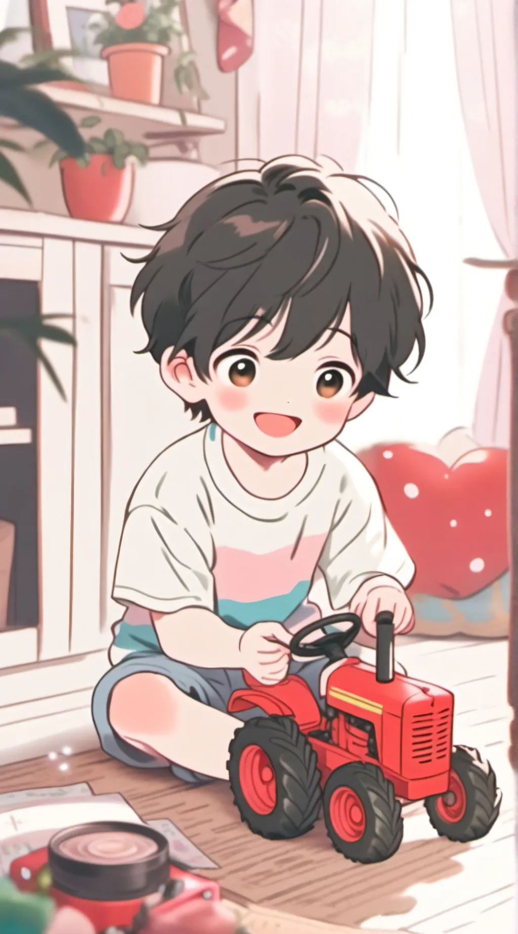 ai character: Ur perfect son background