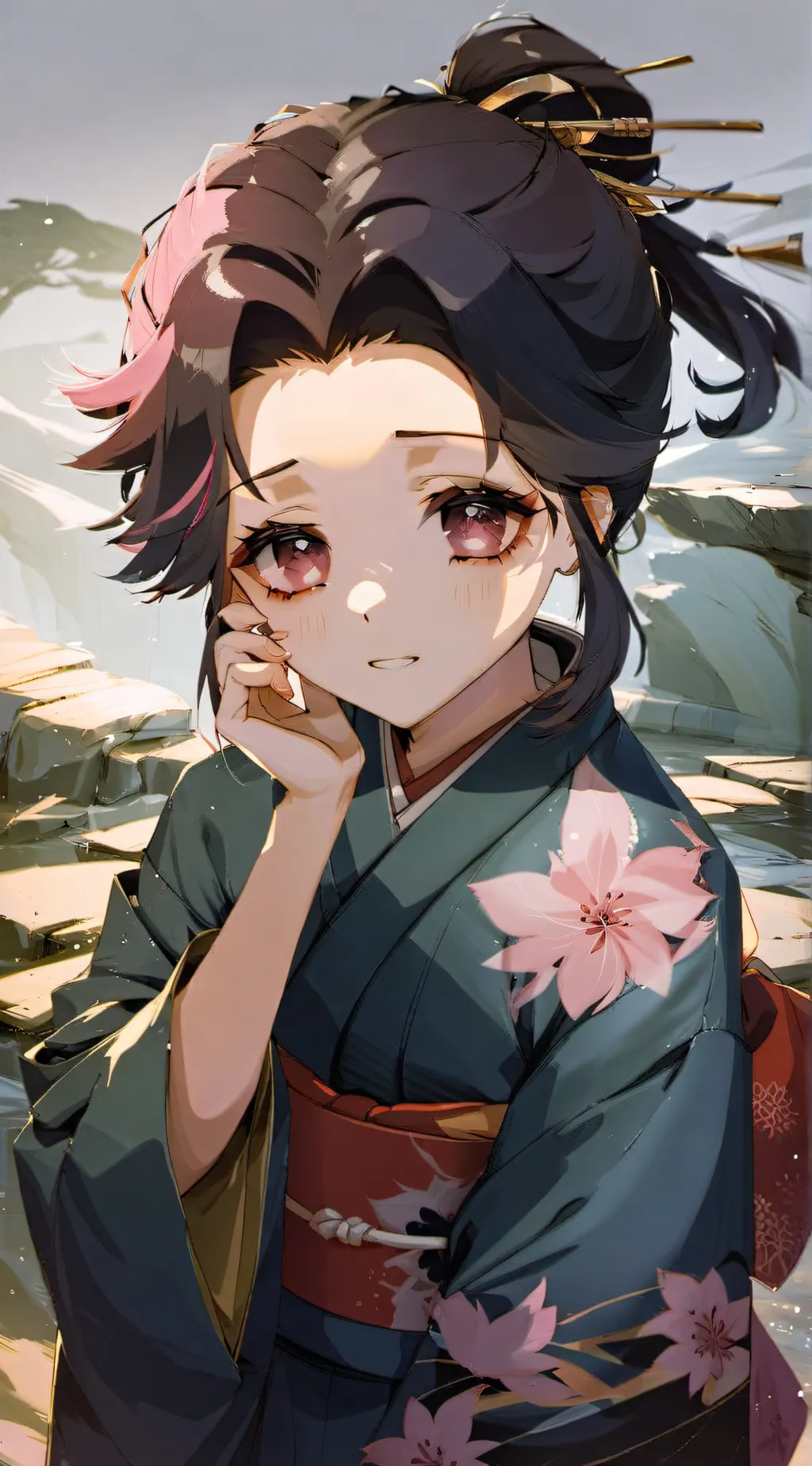 ai character: Koyuki  background