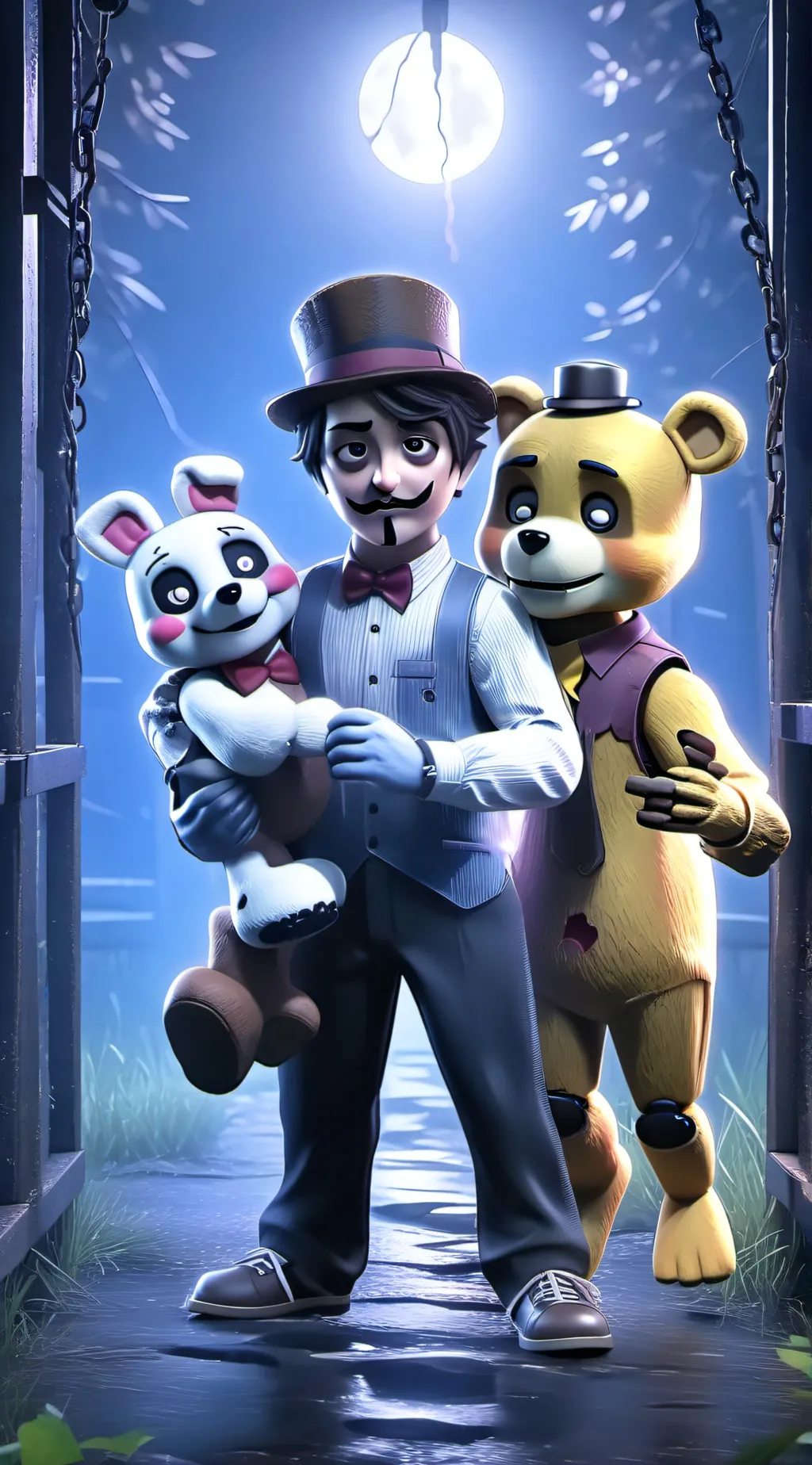 ai character: fnaf background