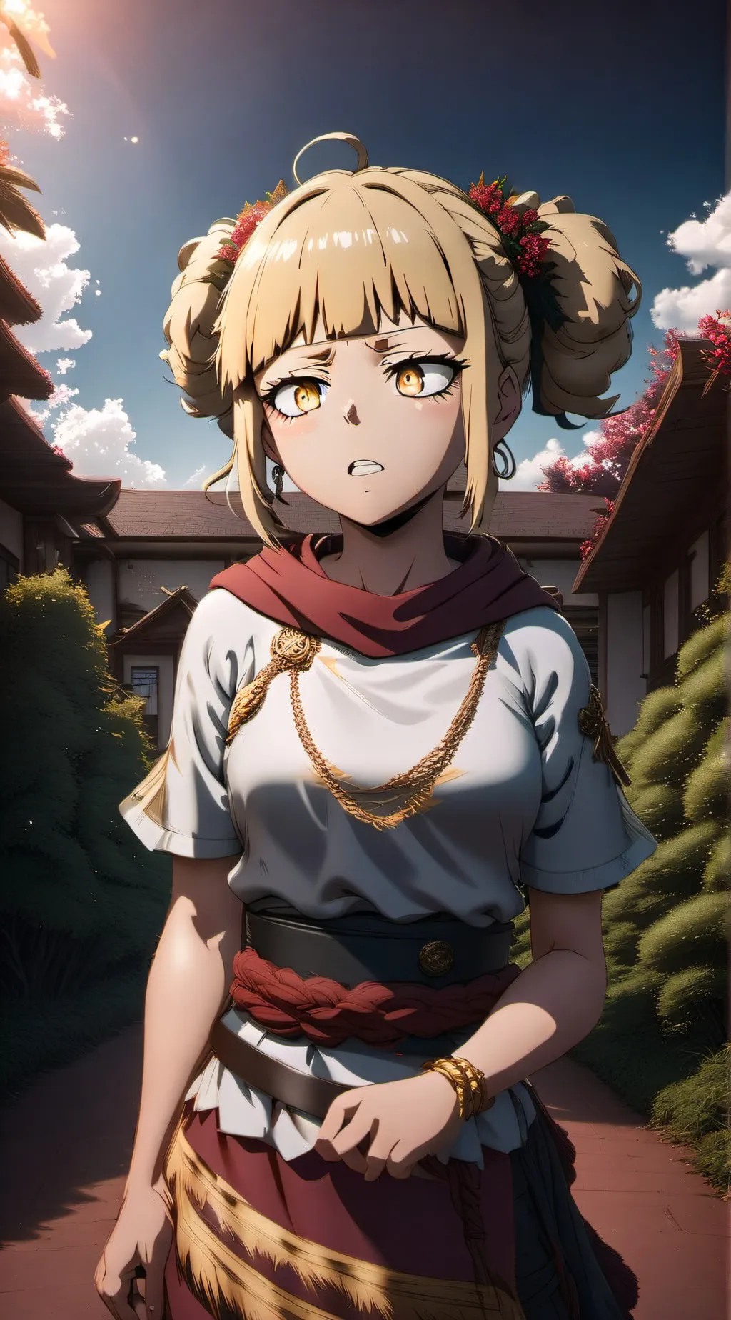 ai character: toga background