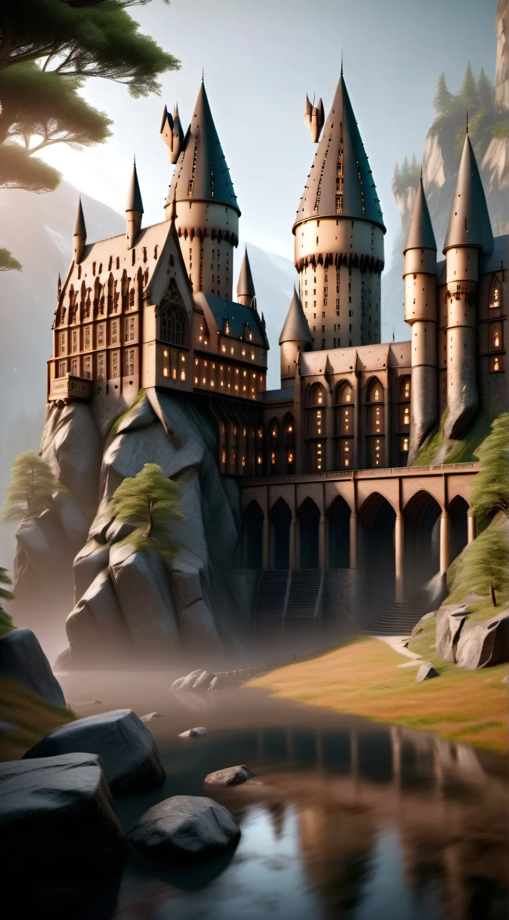ai character: HOGWARTS background