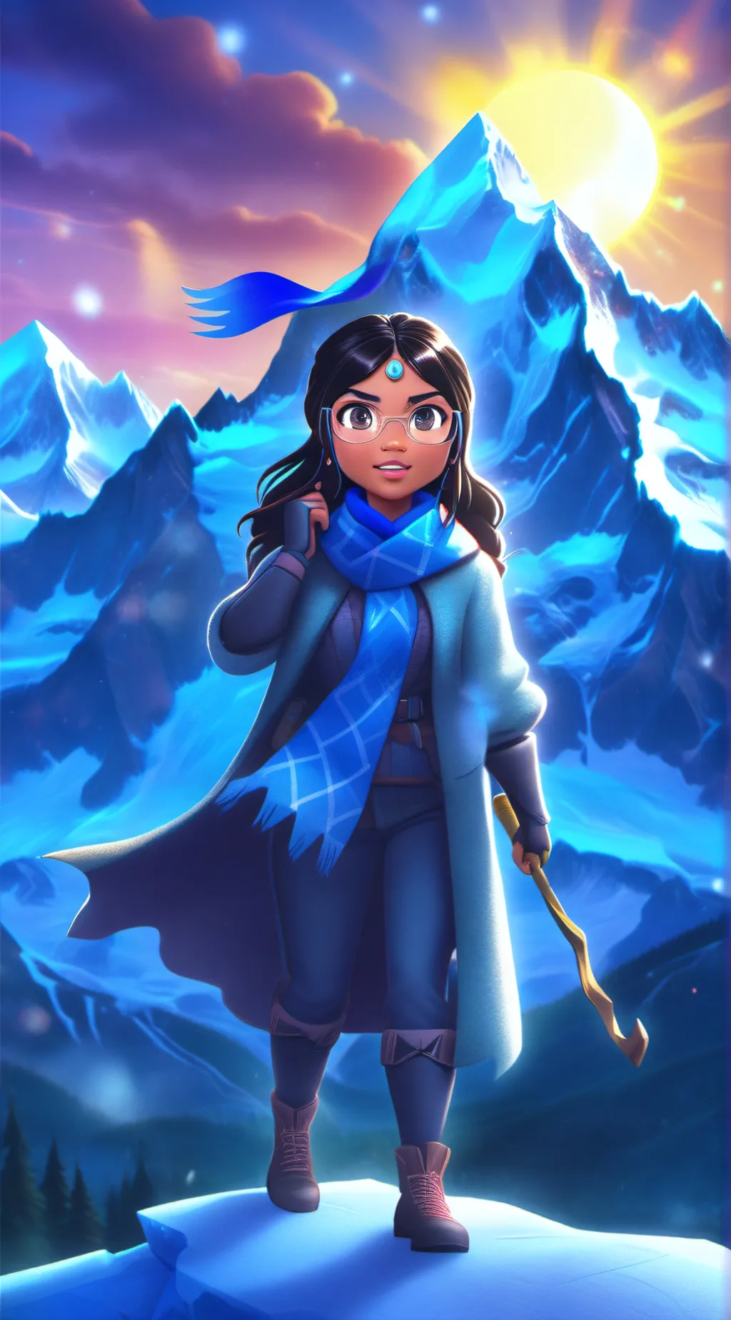 ai character: ángela background