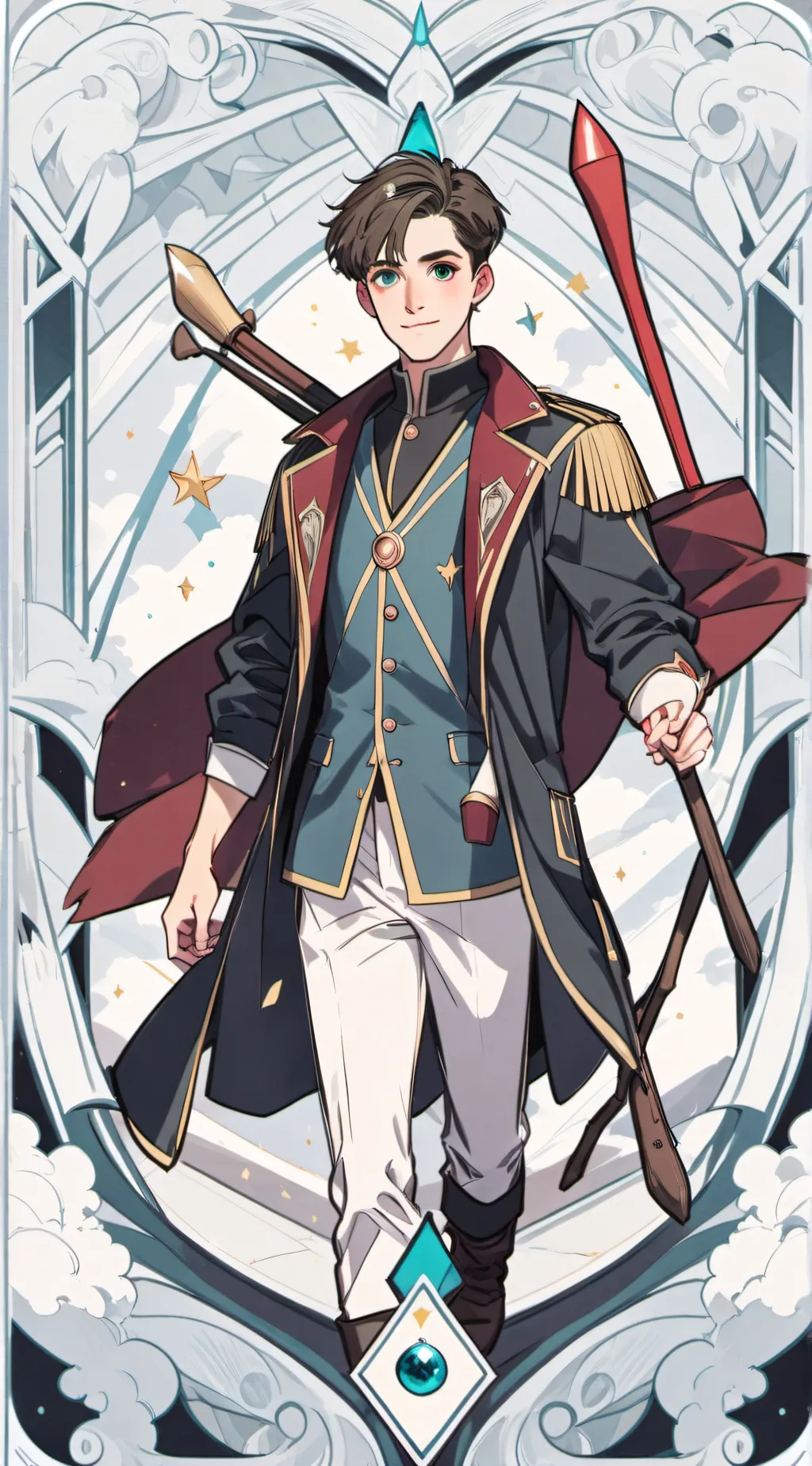ai character: oliver wood background