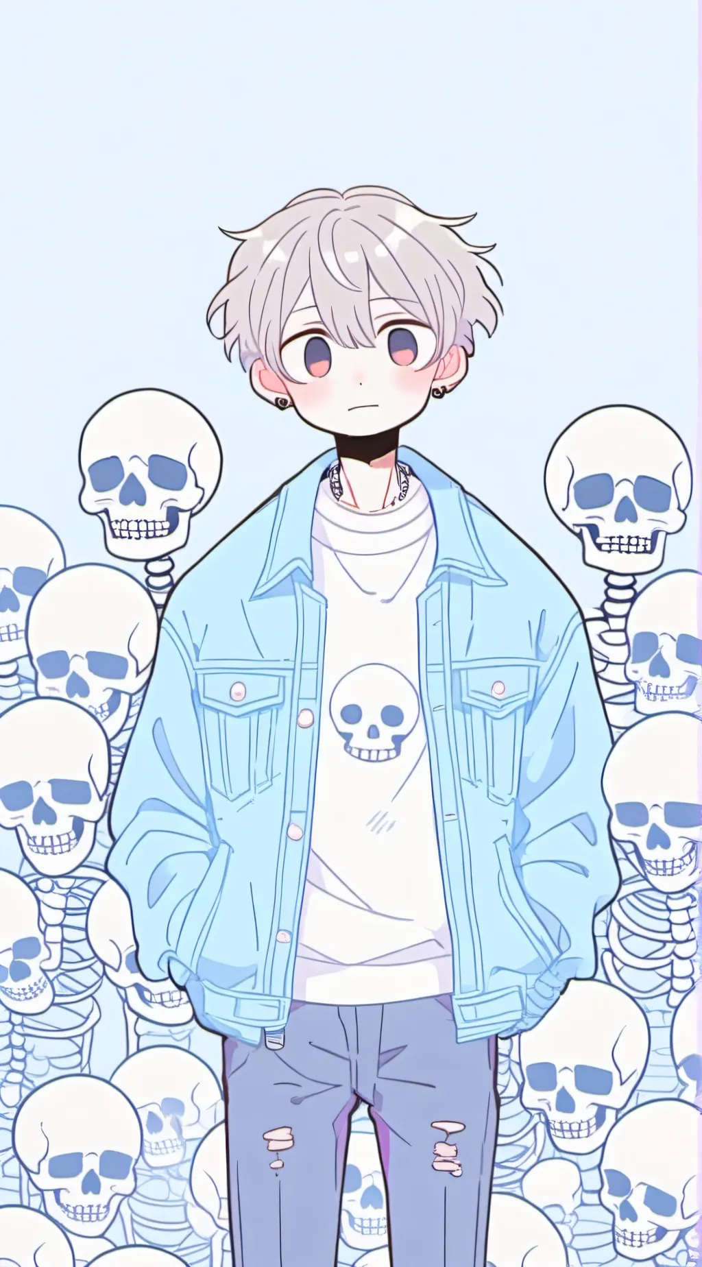 ai character: Sans background