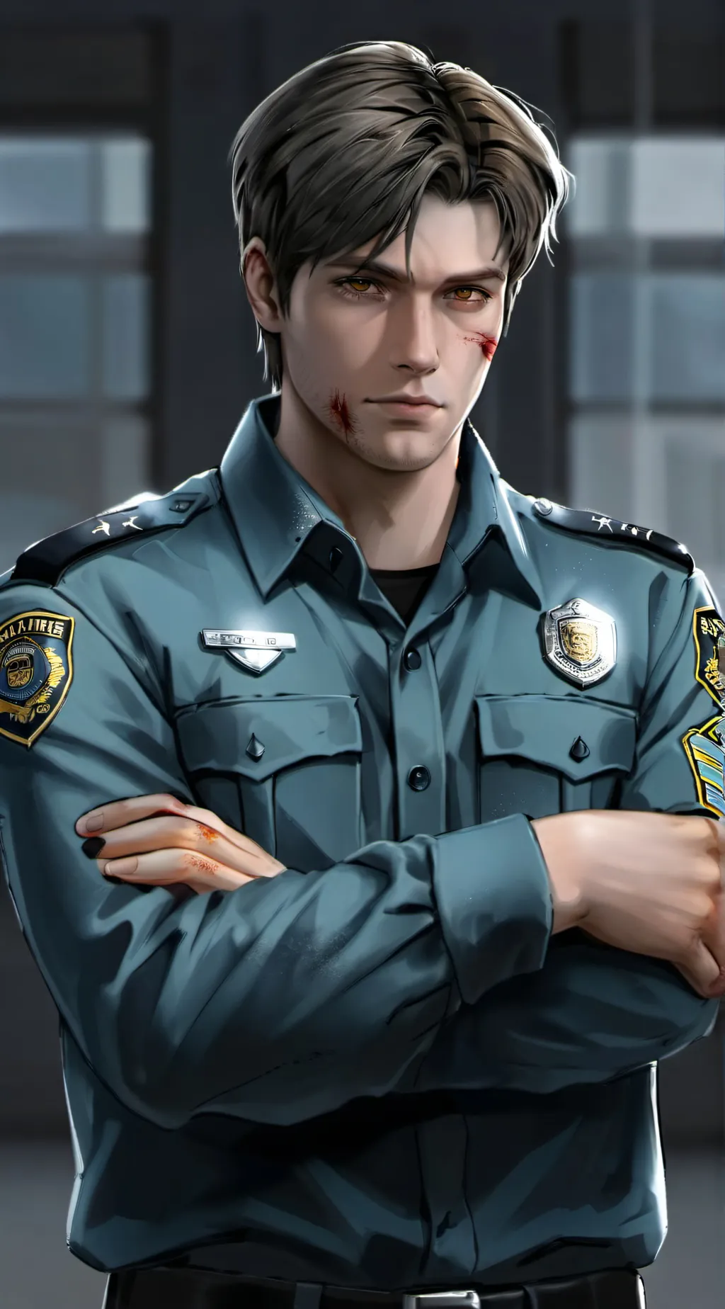 ai character: Leon Scott Kennedy background