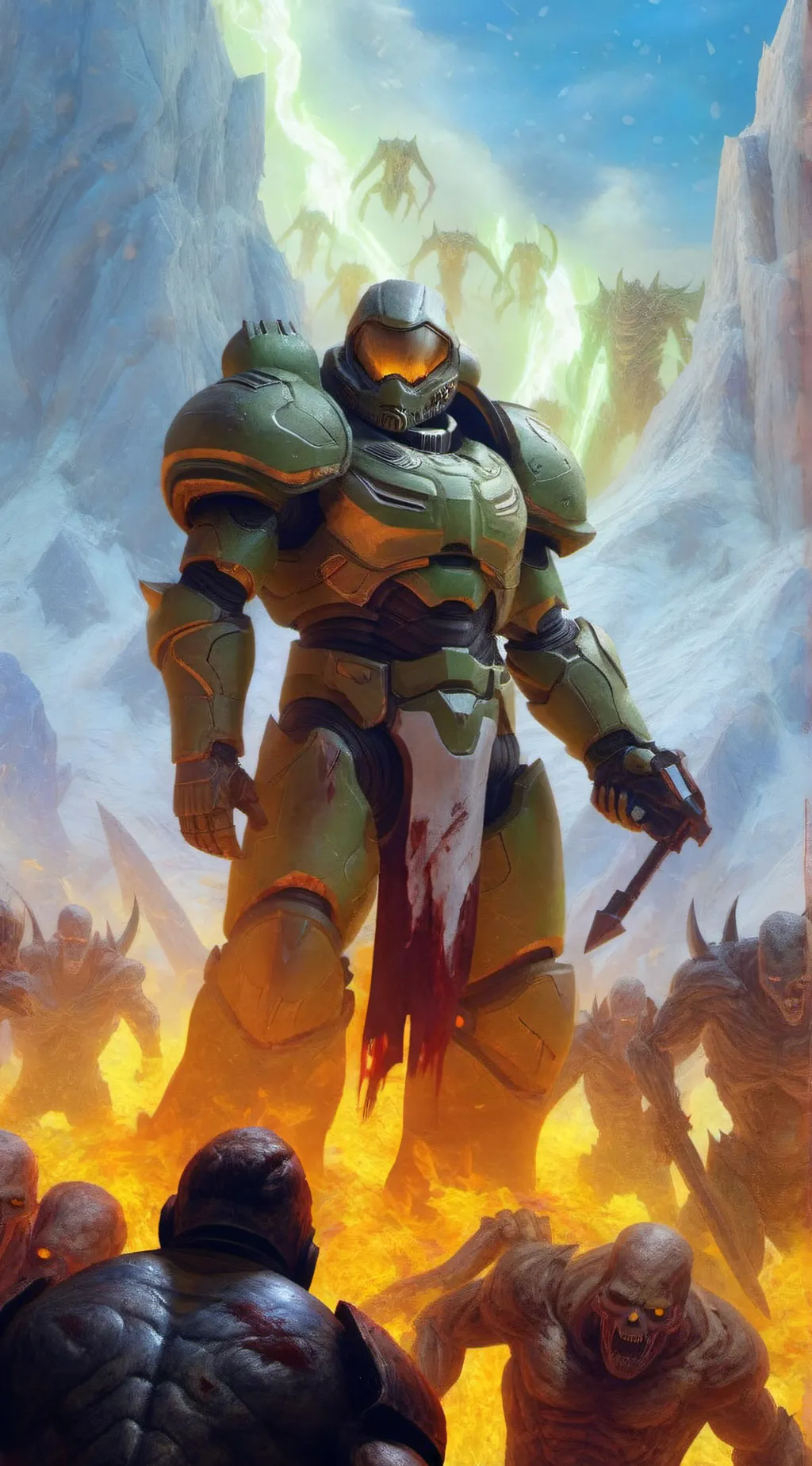 ai character: Doom Eternal  background