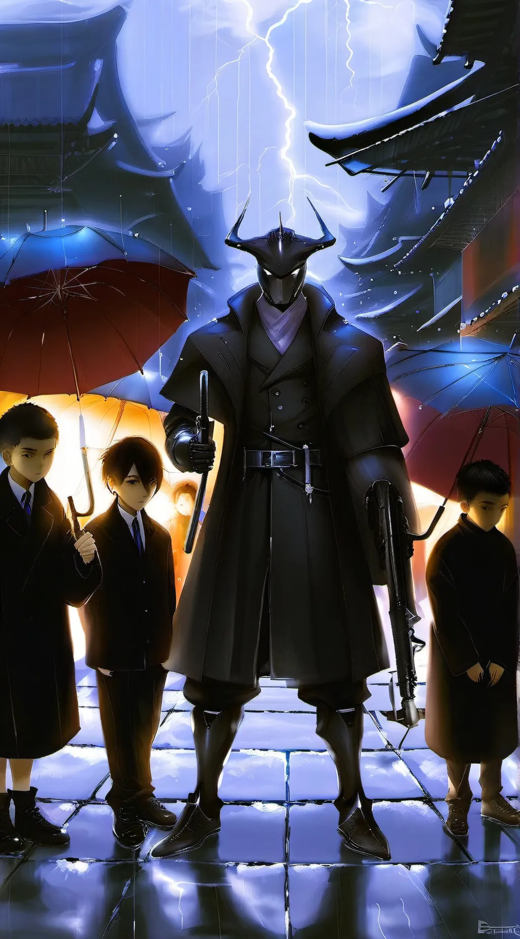ai character: The umbrella acade background