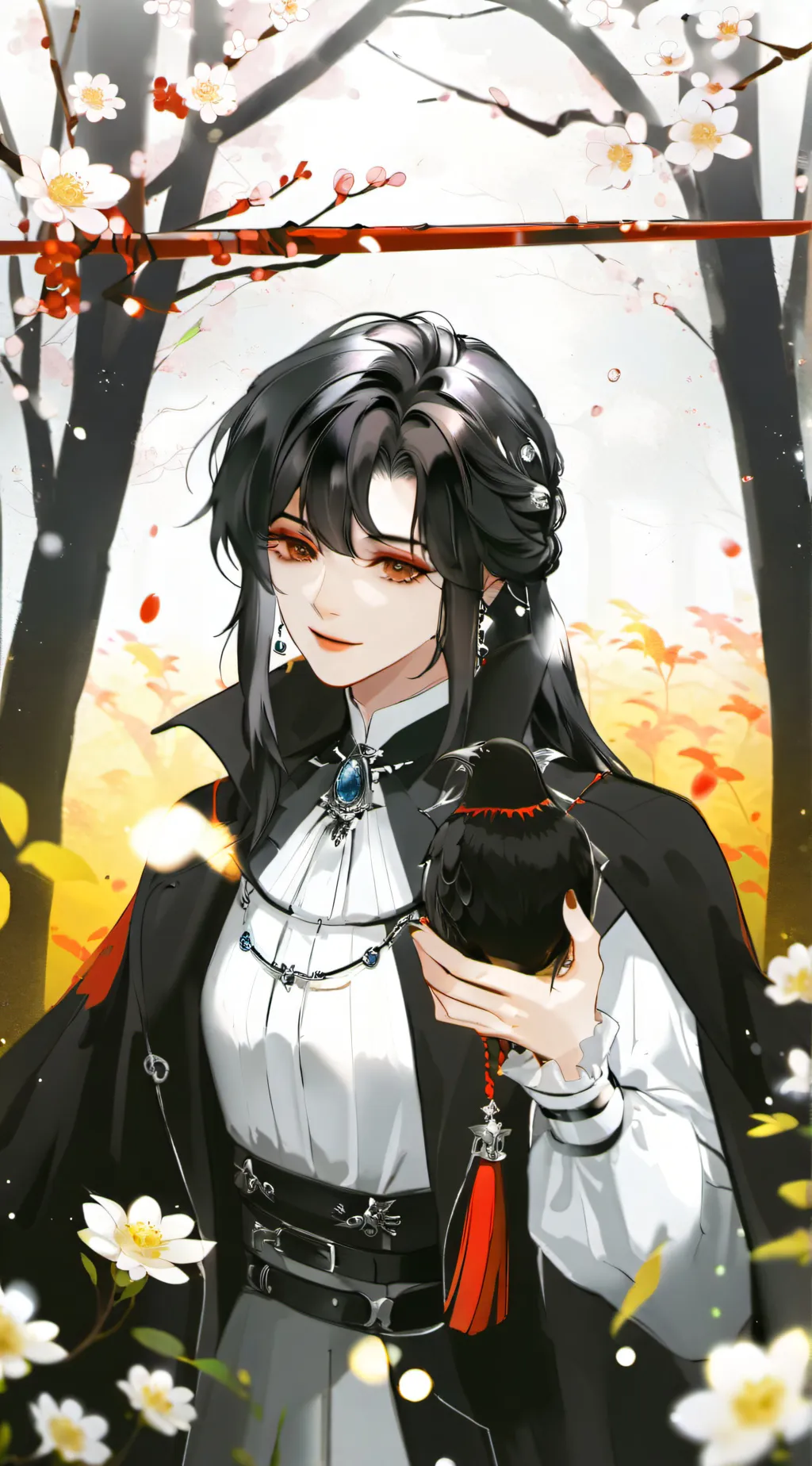 ai character: 🖤Demon slayer🤍 background