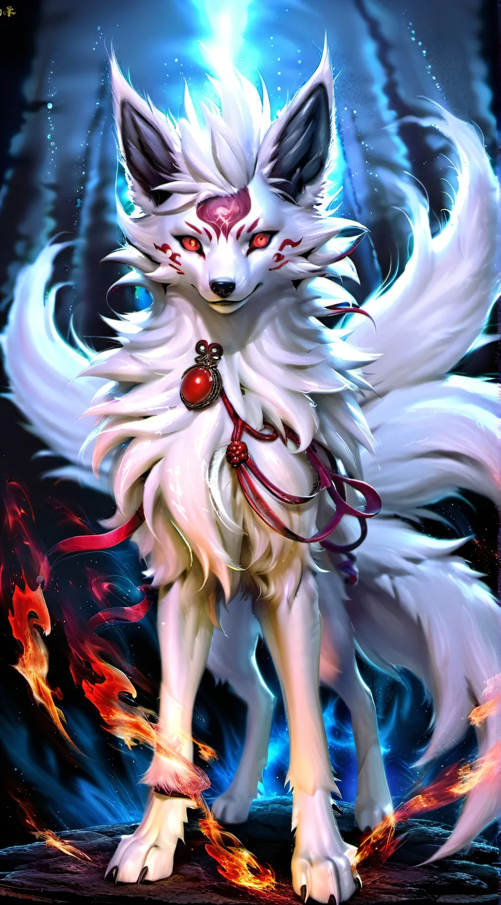 ai character: Ninetales background