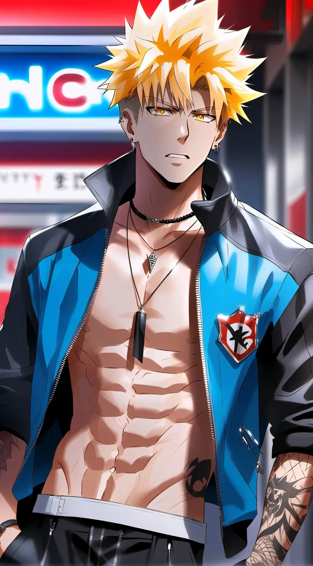 ai character: bakugo background