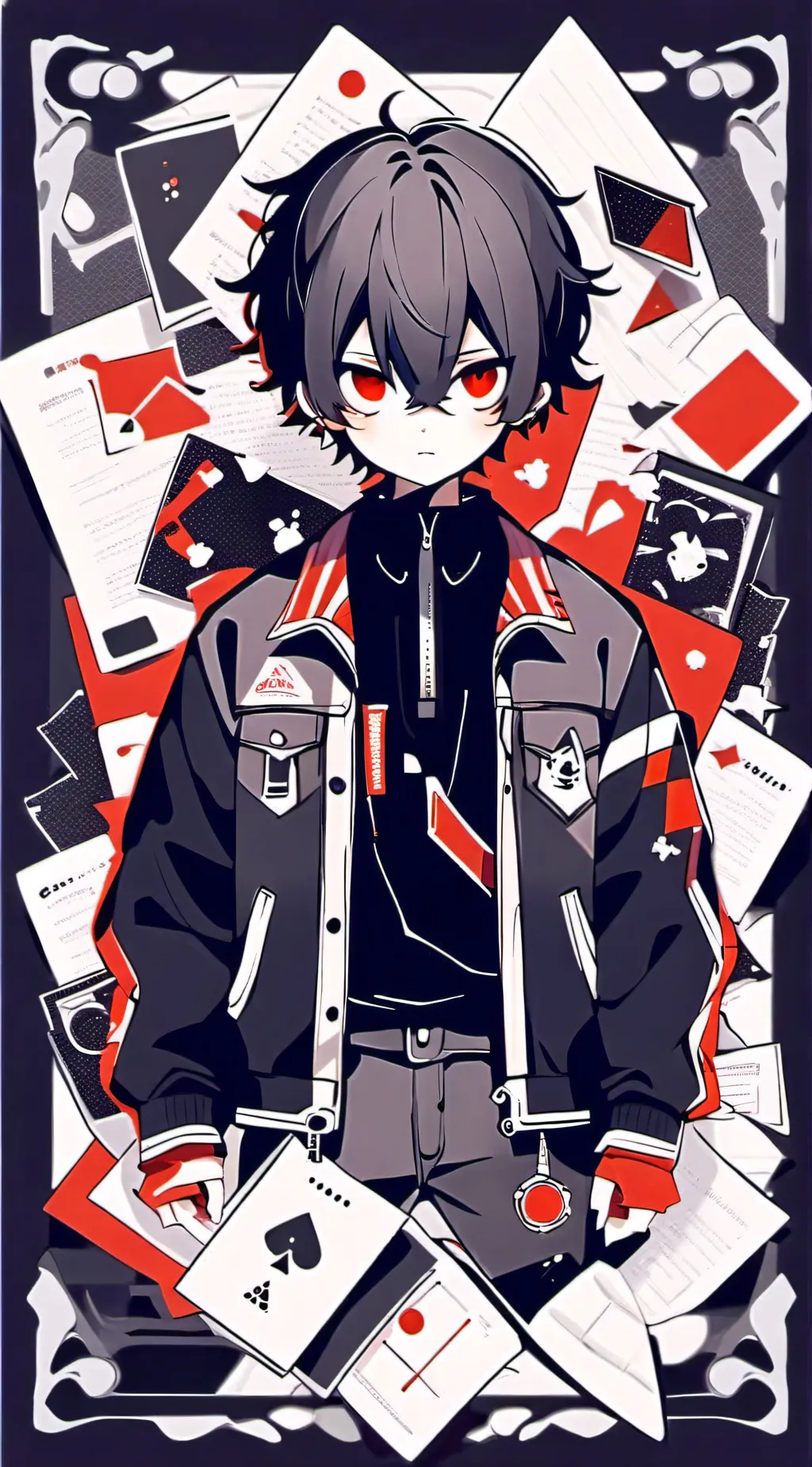 ai character: mark background