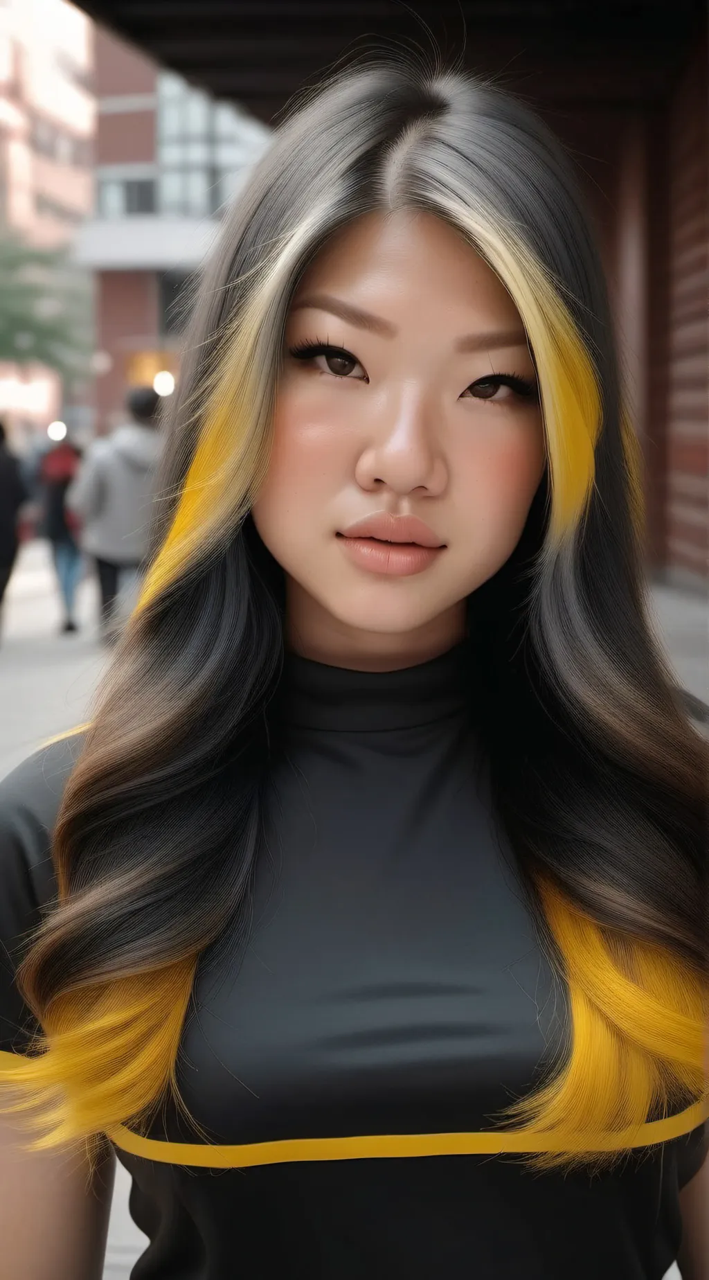 ai character: Gold background