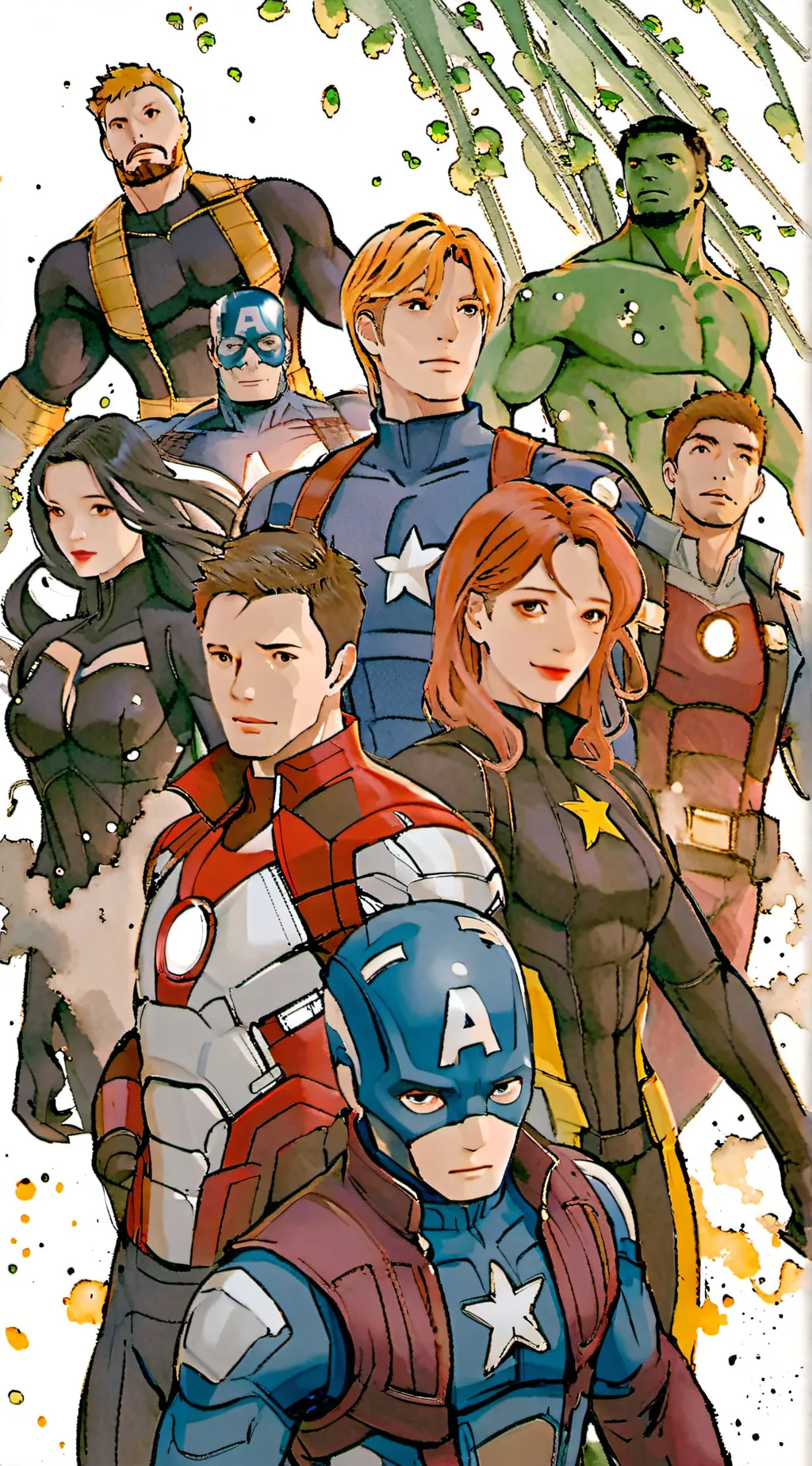 ai character: The avengers 1 background