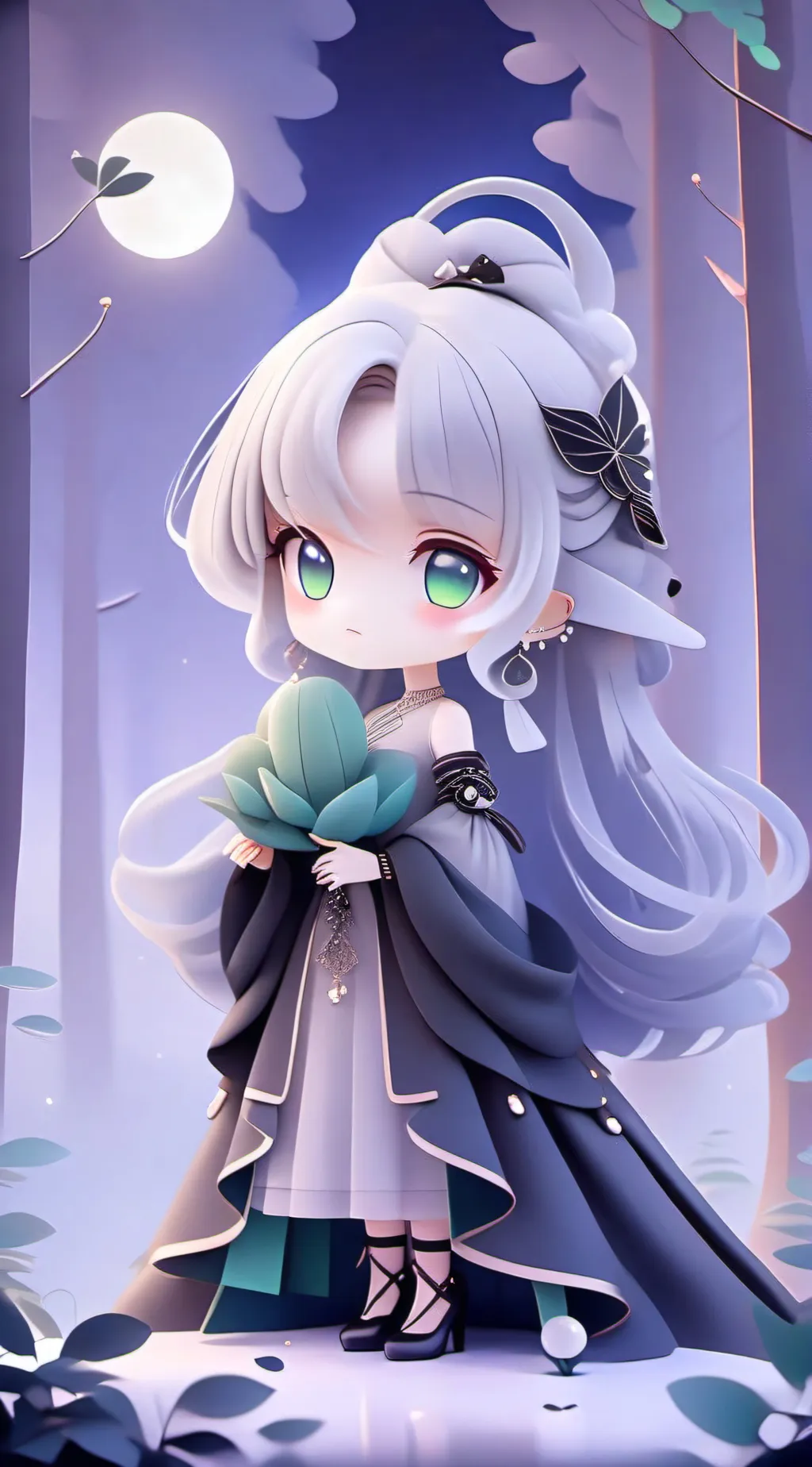 ai character: Starry background