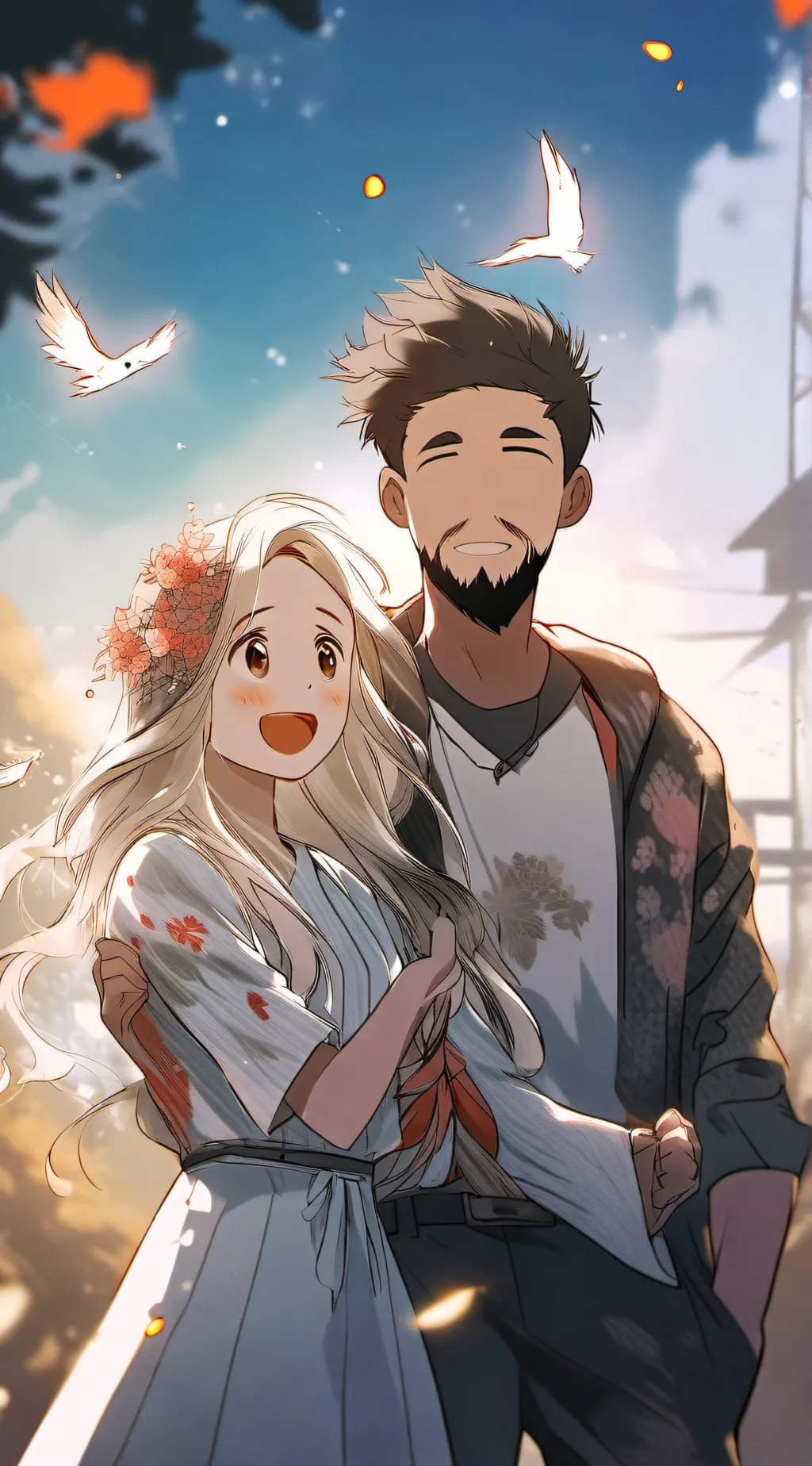 ai character: Smiley background