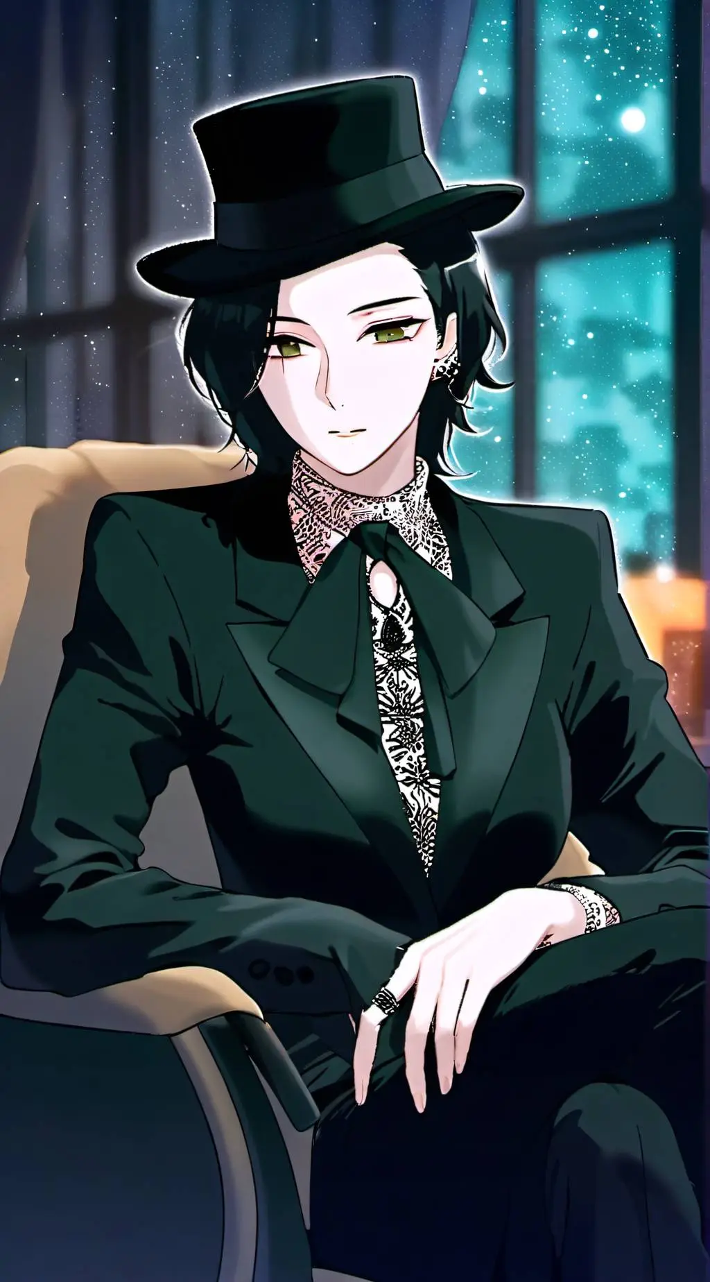 ai character: Carol cross  background