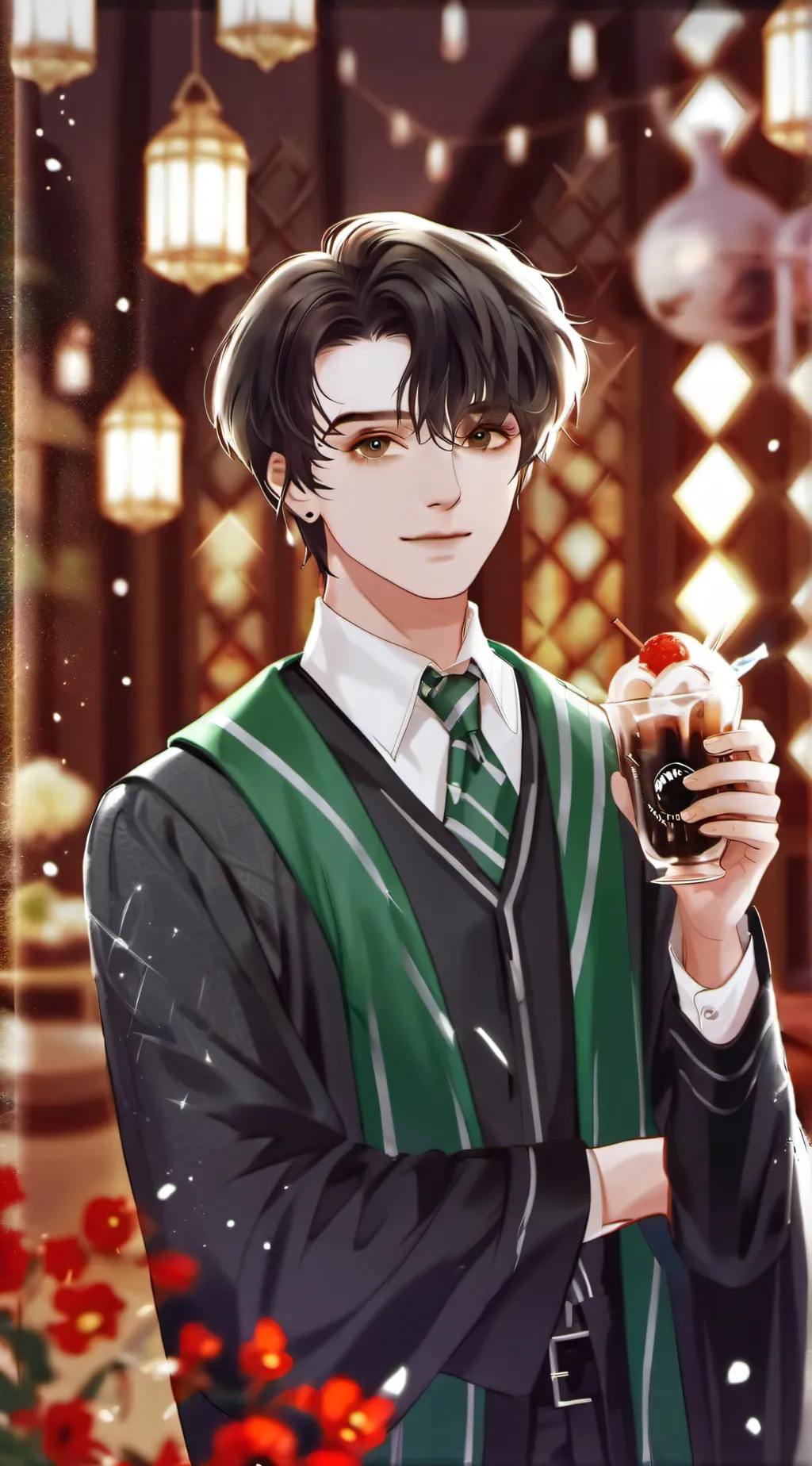 ai character: Mattheo Riddle🥵🥵 background
