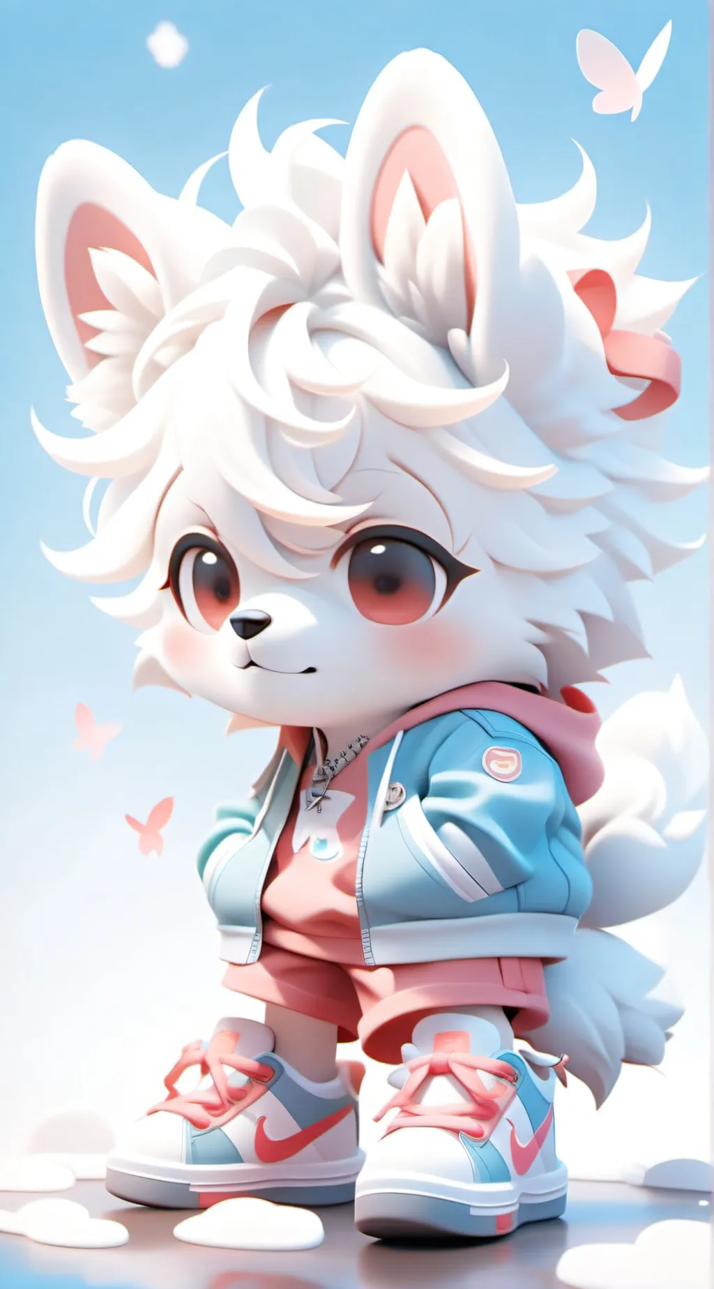 ai character: Little pup background
