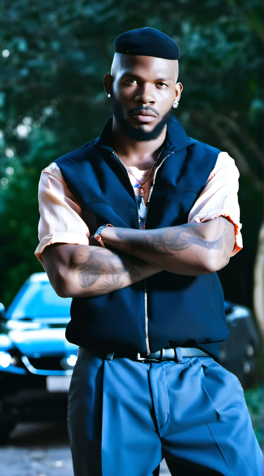 ai character: Kendrick  background