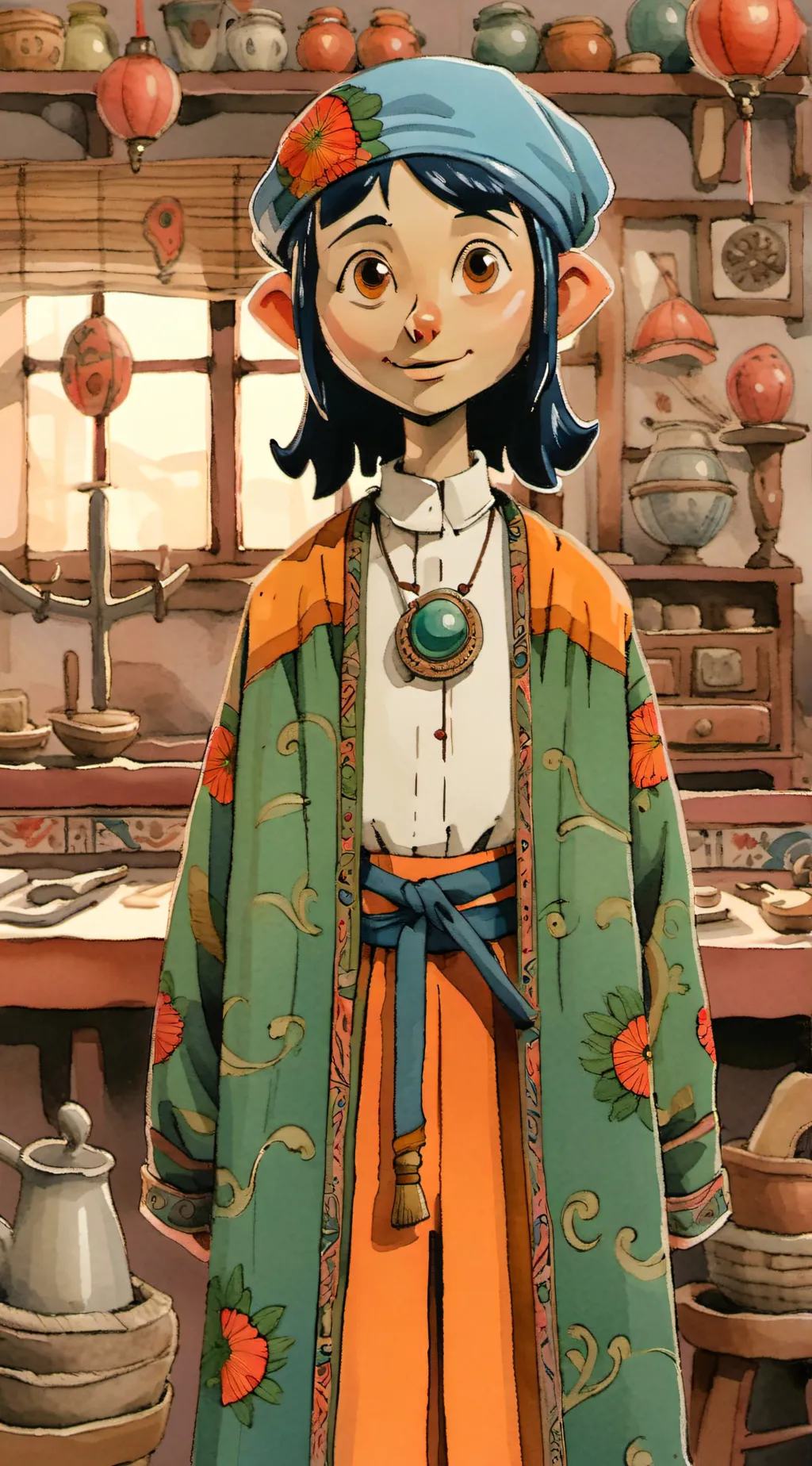 ai character: Coraline X mha  background