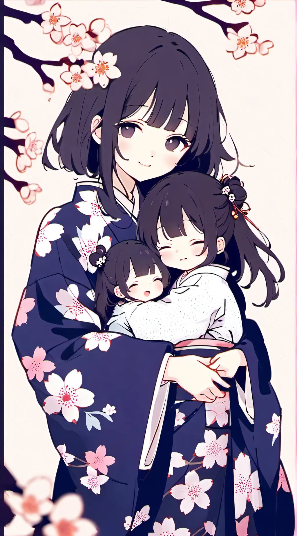 ai character: kitsune family  background