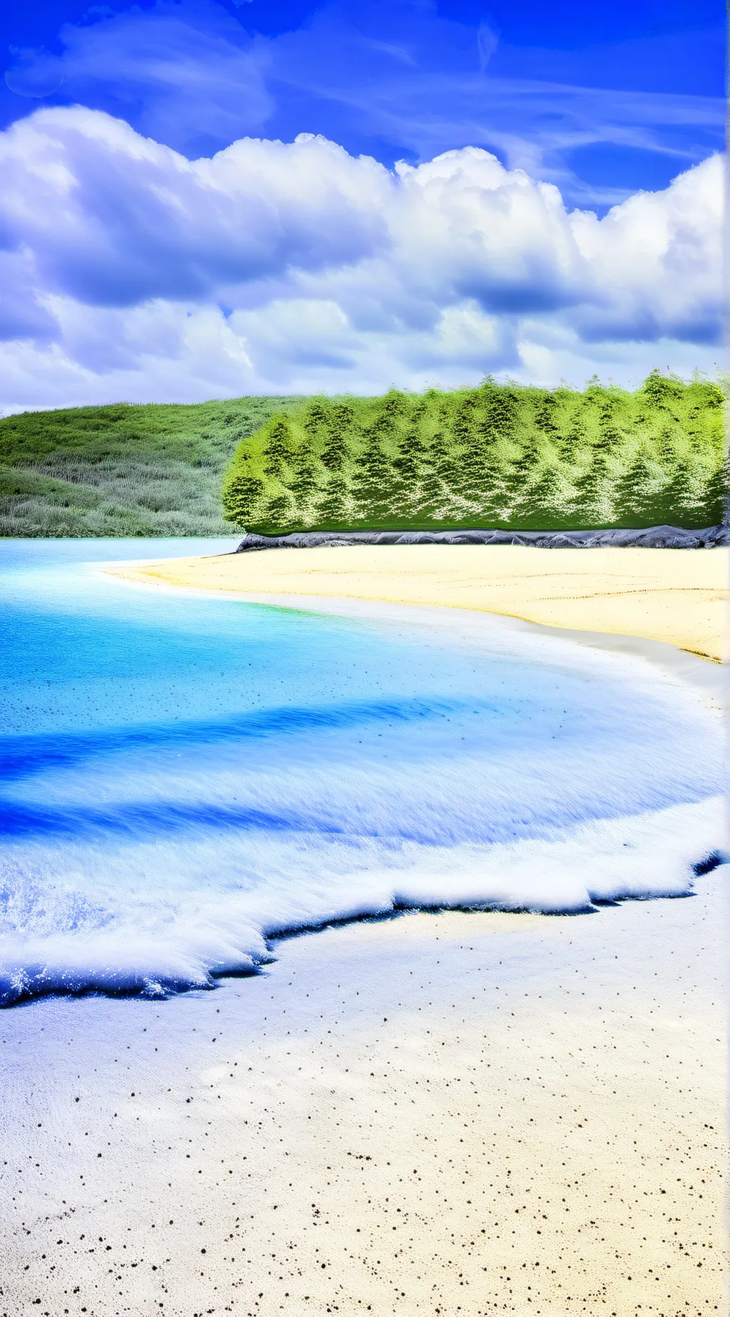 ai character: Mha beach +sized Y background