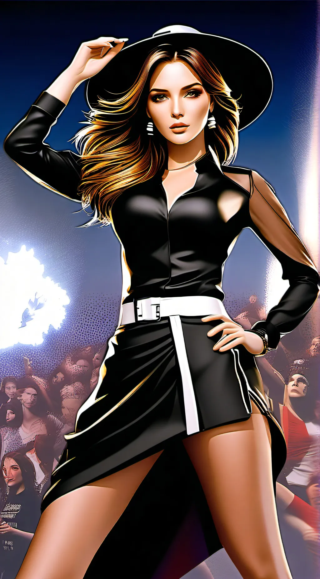 ai character: Luna background