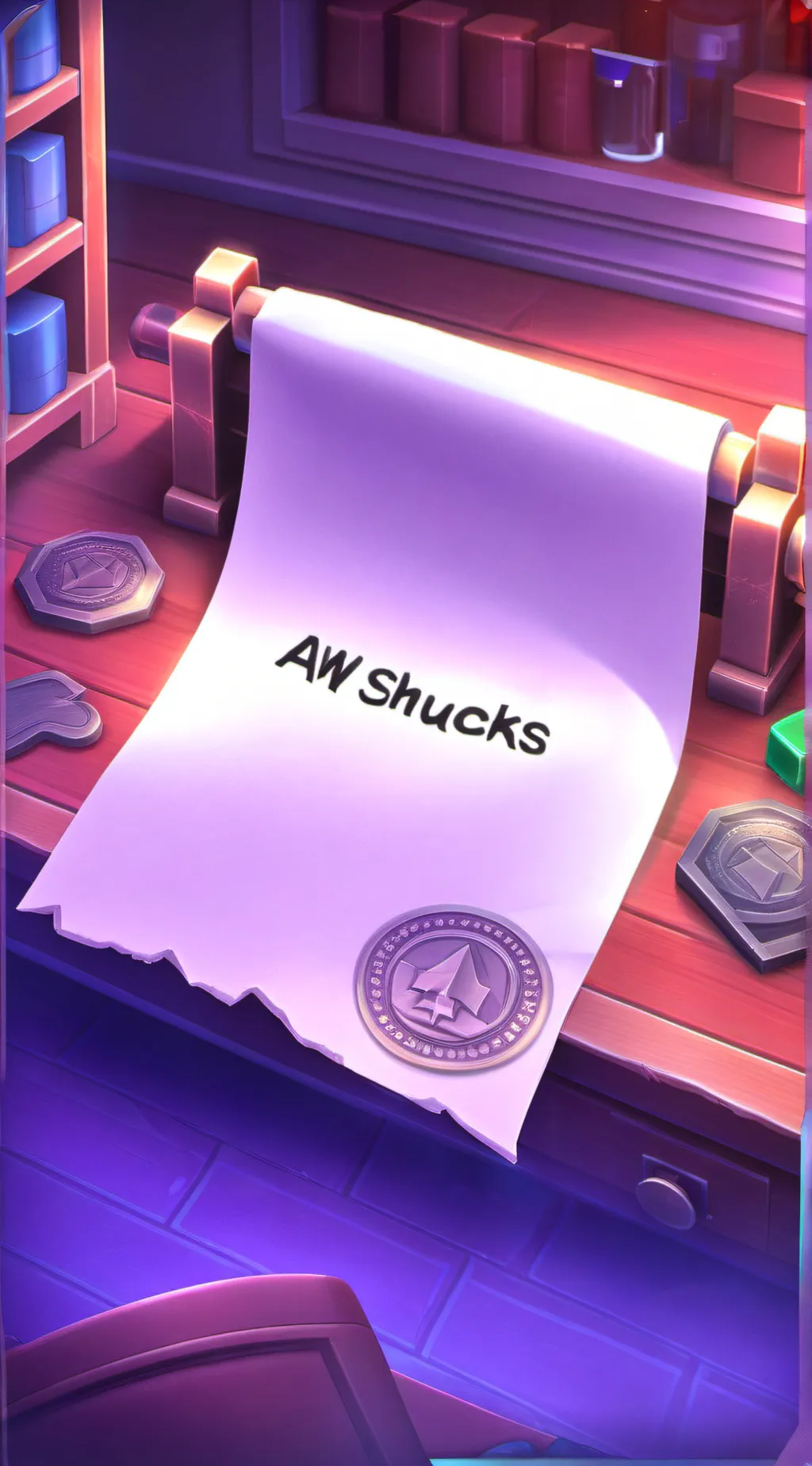 ai character: AW SHUCKS background