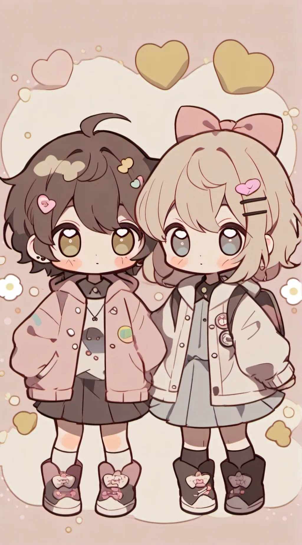ai character: rose and Lisa  background