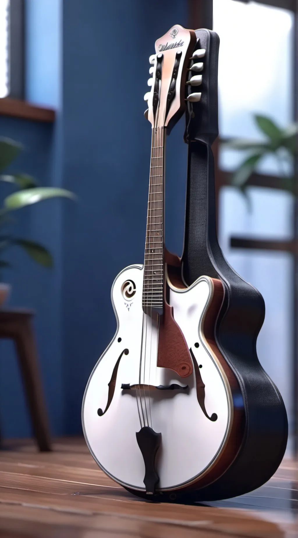 ai character: magical mandolin  background