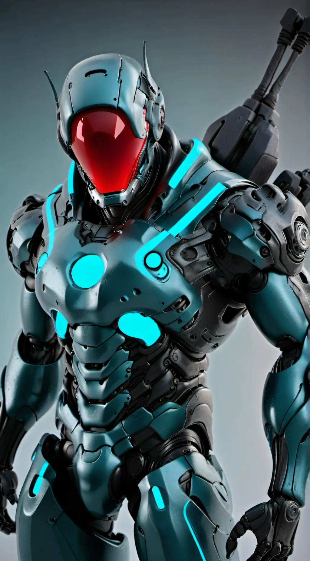 ai character: EVIL ROBOT  background