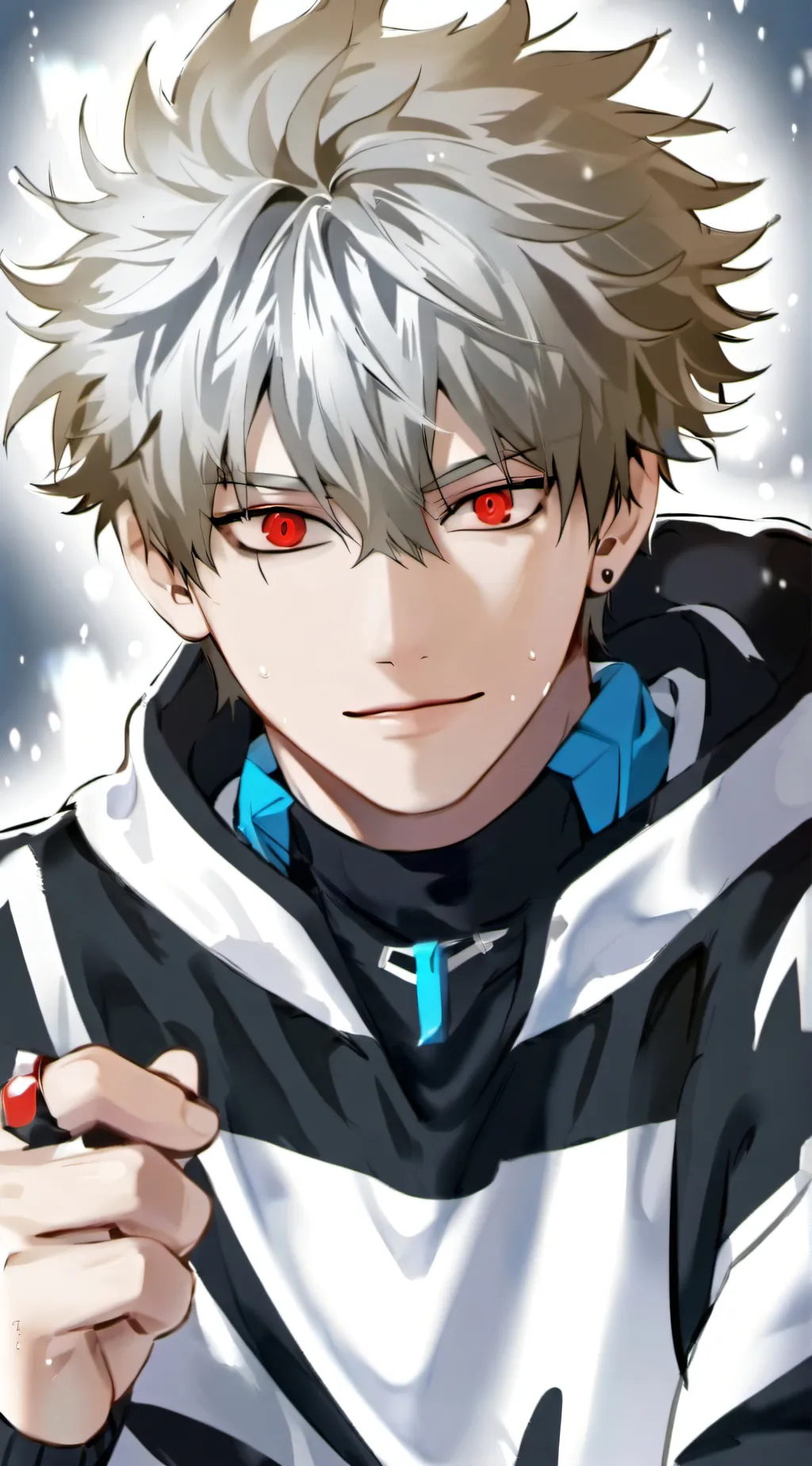 ai character: Katsuki Bakugou background
