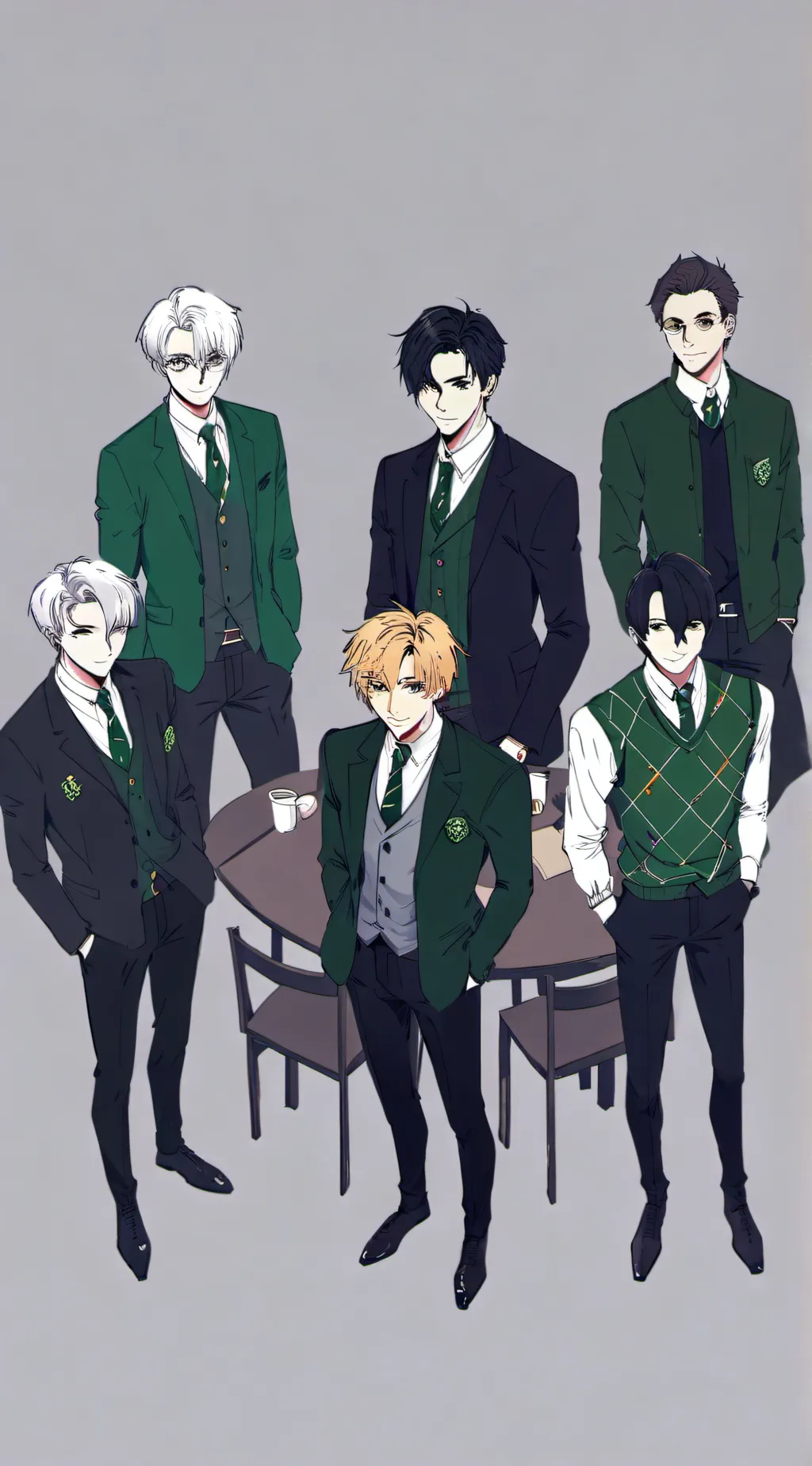 ai character: slytherin group background
