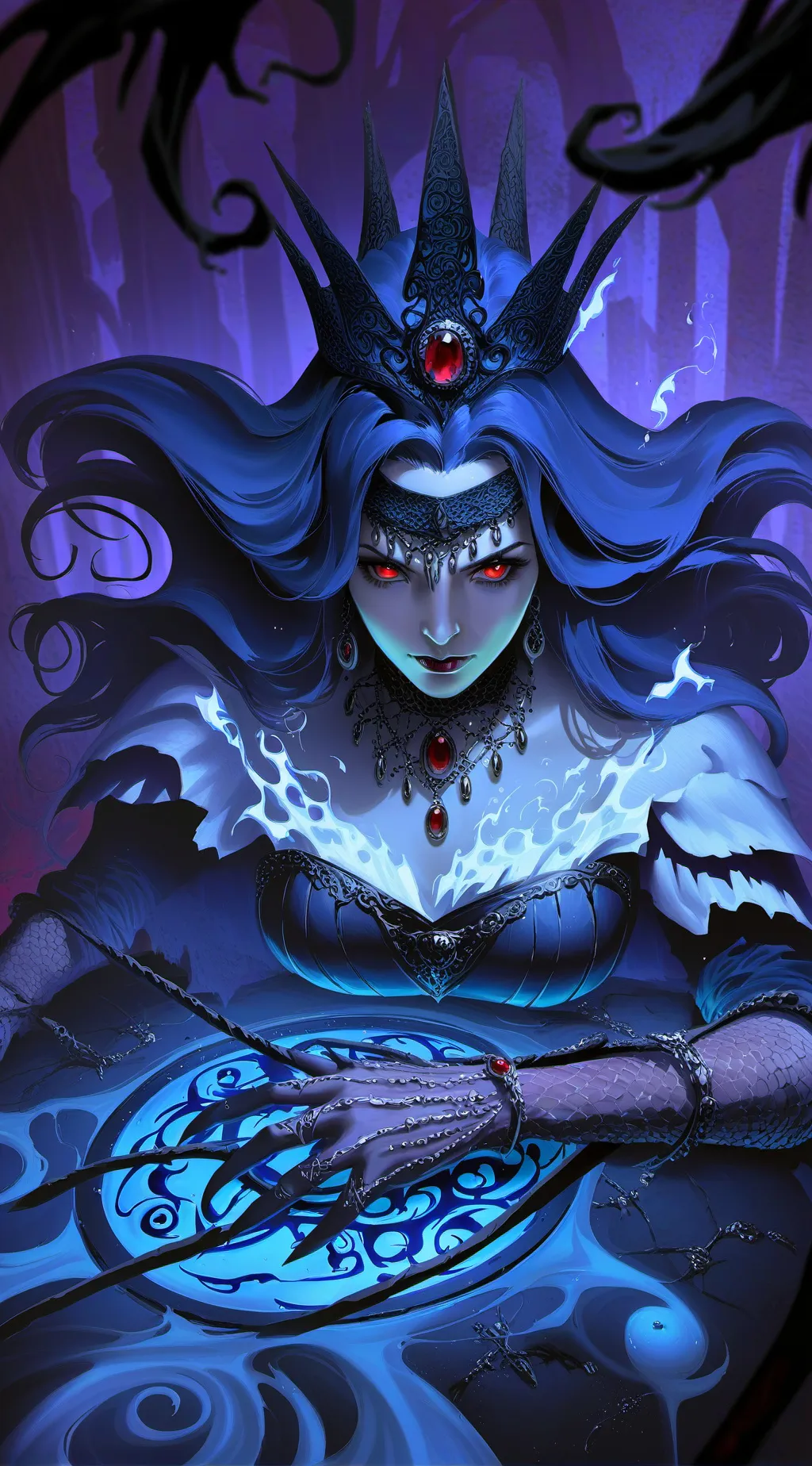 ai character: Nightshade background