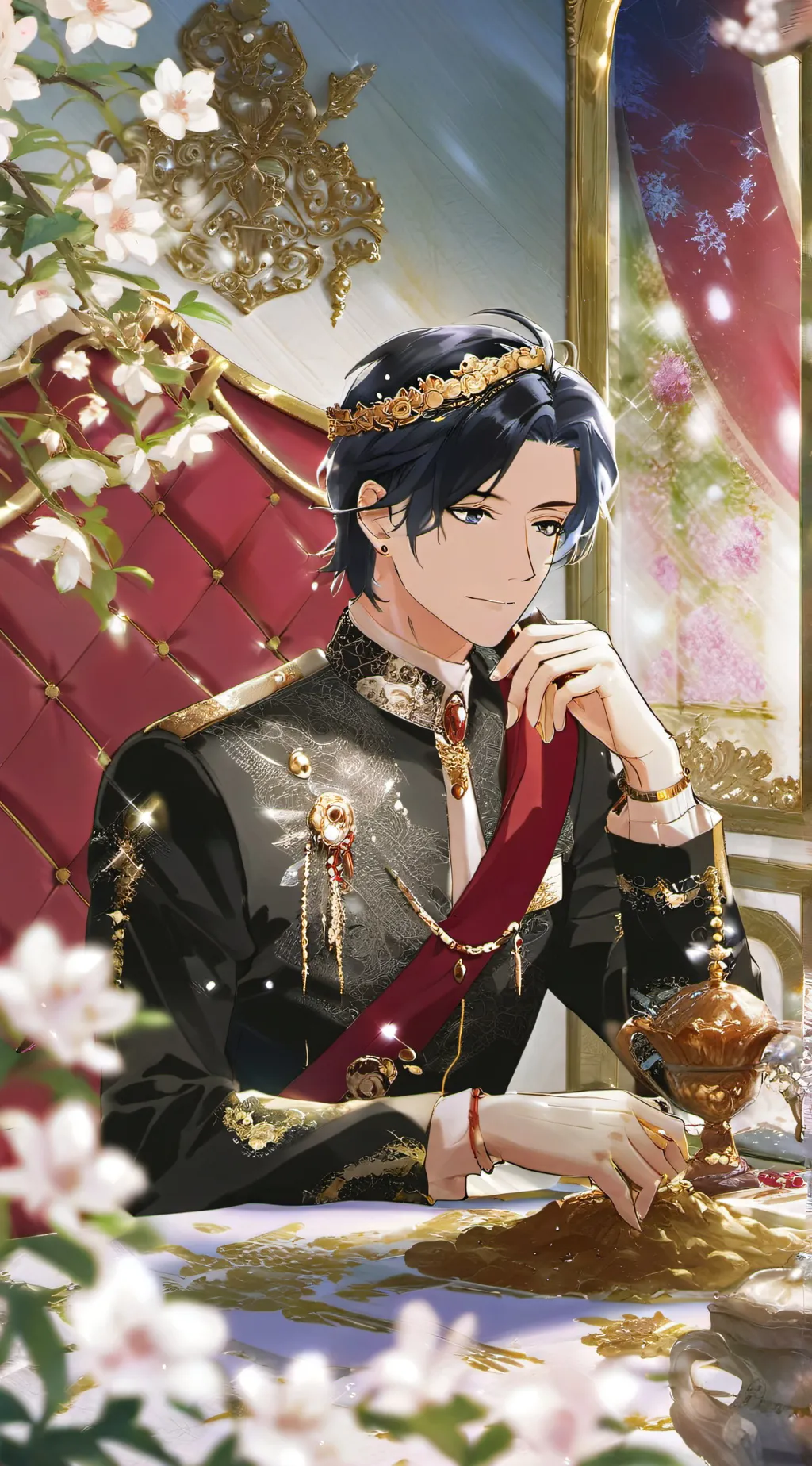 ai character: Prince Aaron  background