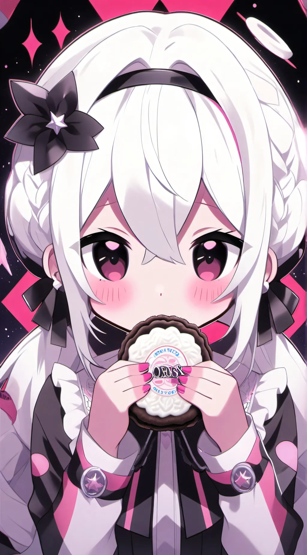 ai character: Ms circle  background