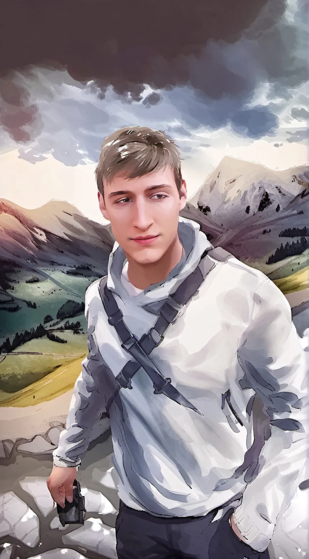 ai character: Ione  background
