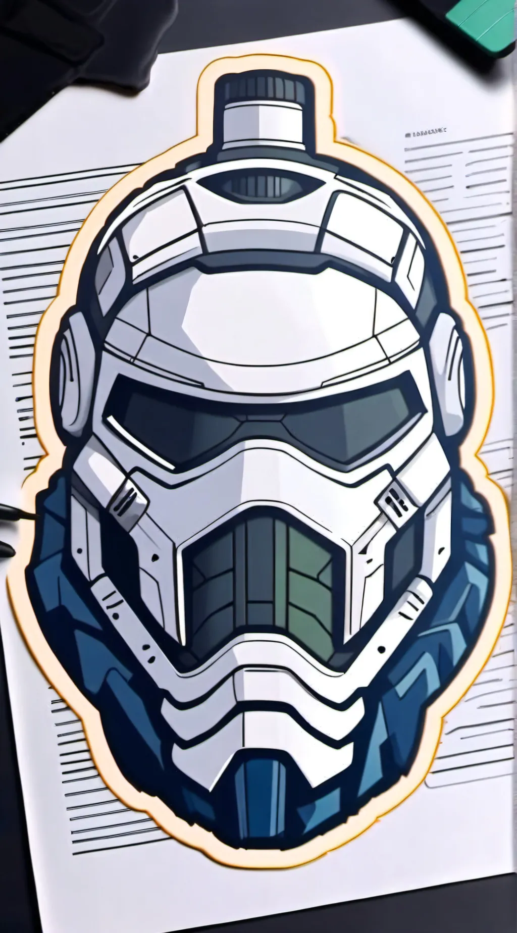 ai character: Titan Grenade man background