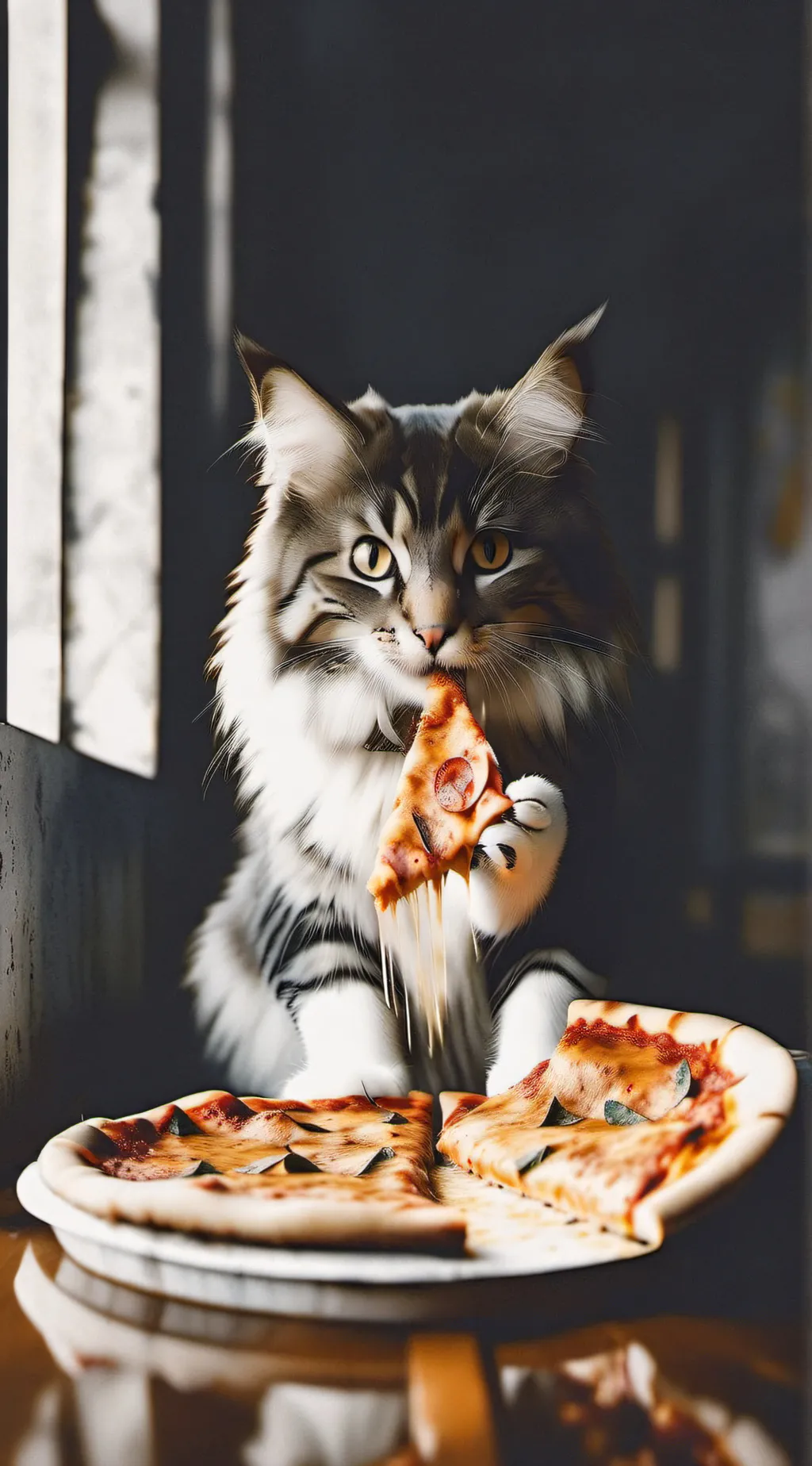 ai character: Cat background