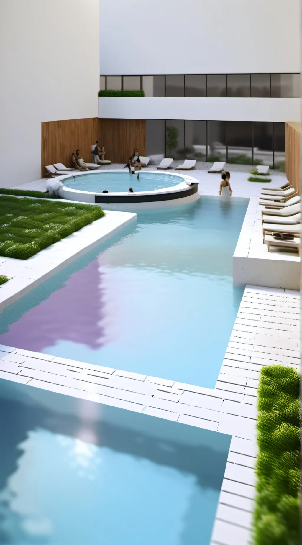 ai character: Pool party  background