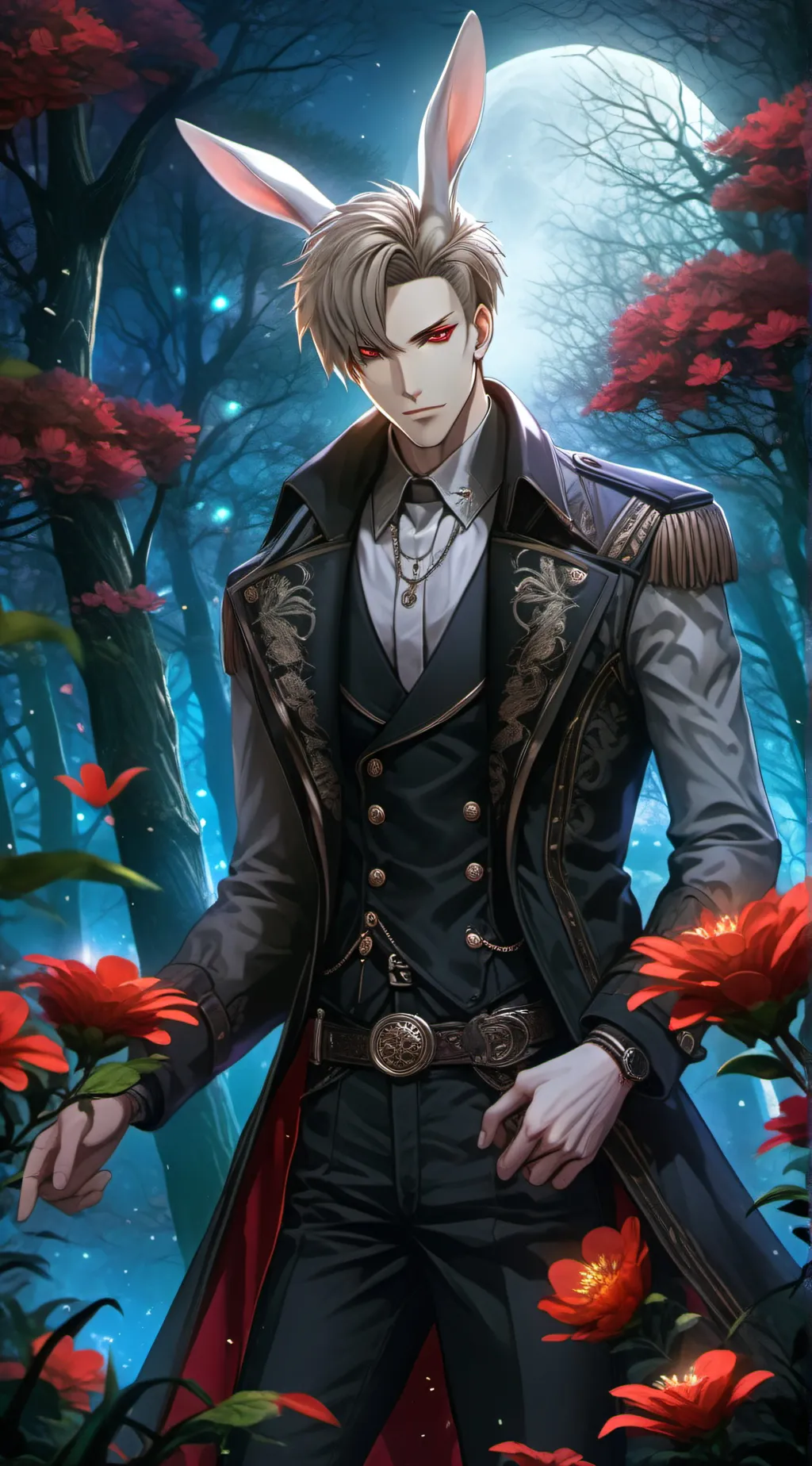 ai character: White Rabbit background